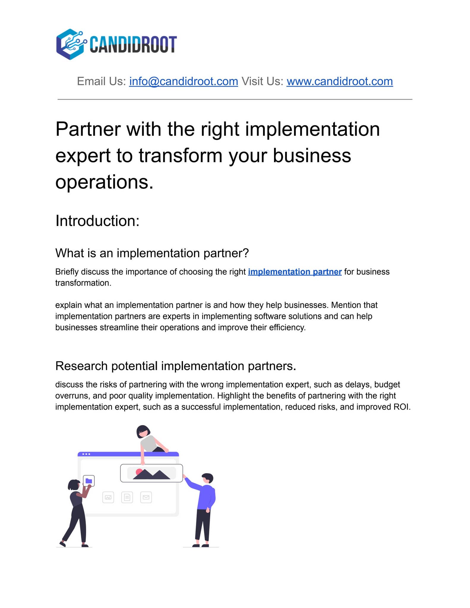 Partner with the right implementation expert to transform your business ...