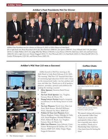 The Arkansas Lawyer 冬季 2023 第 6 页