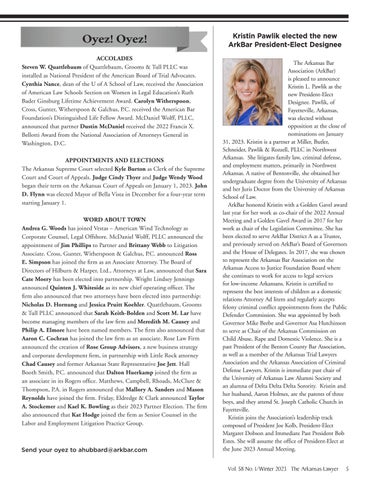 The Arkansas Lawyer 冬季 2023 第 7 页