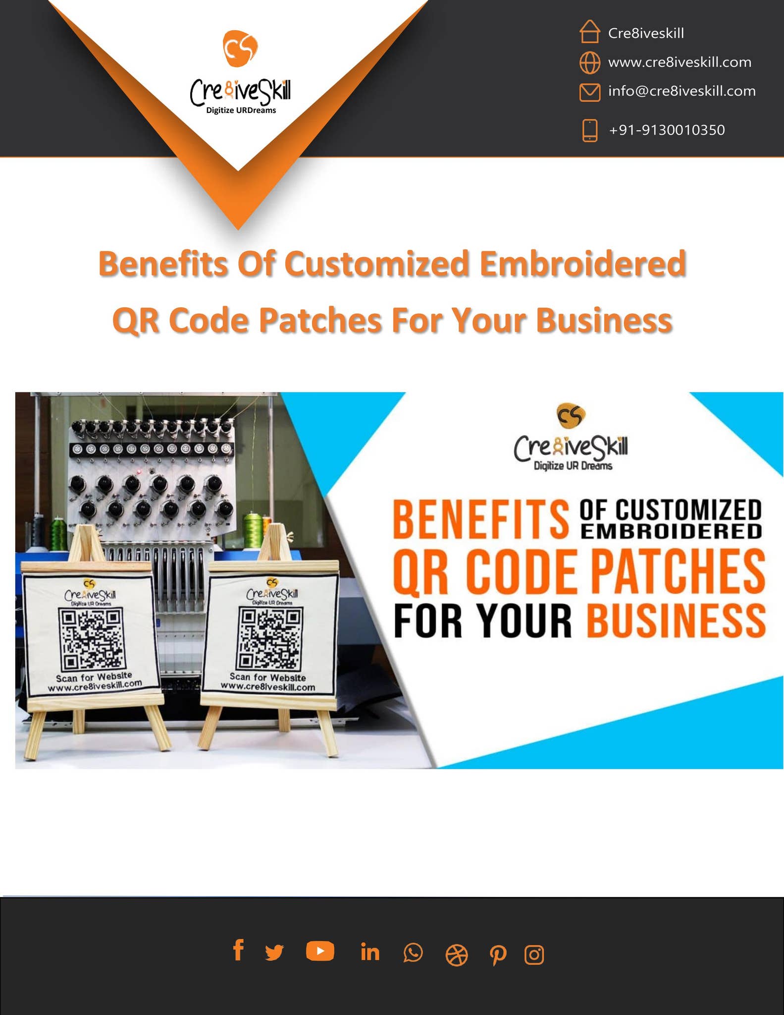 How Could Embroidered QR Code Patches Help Your Business Grow? by ...