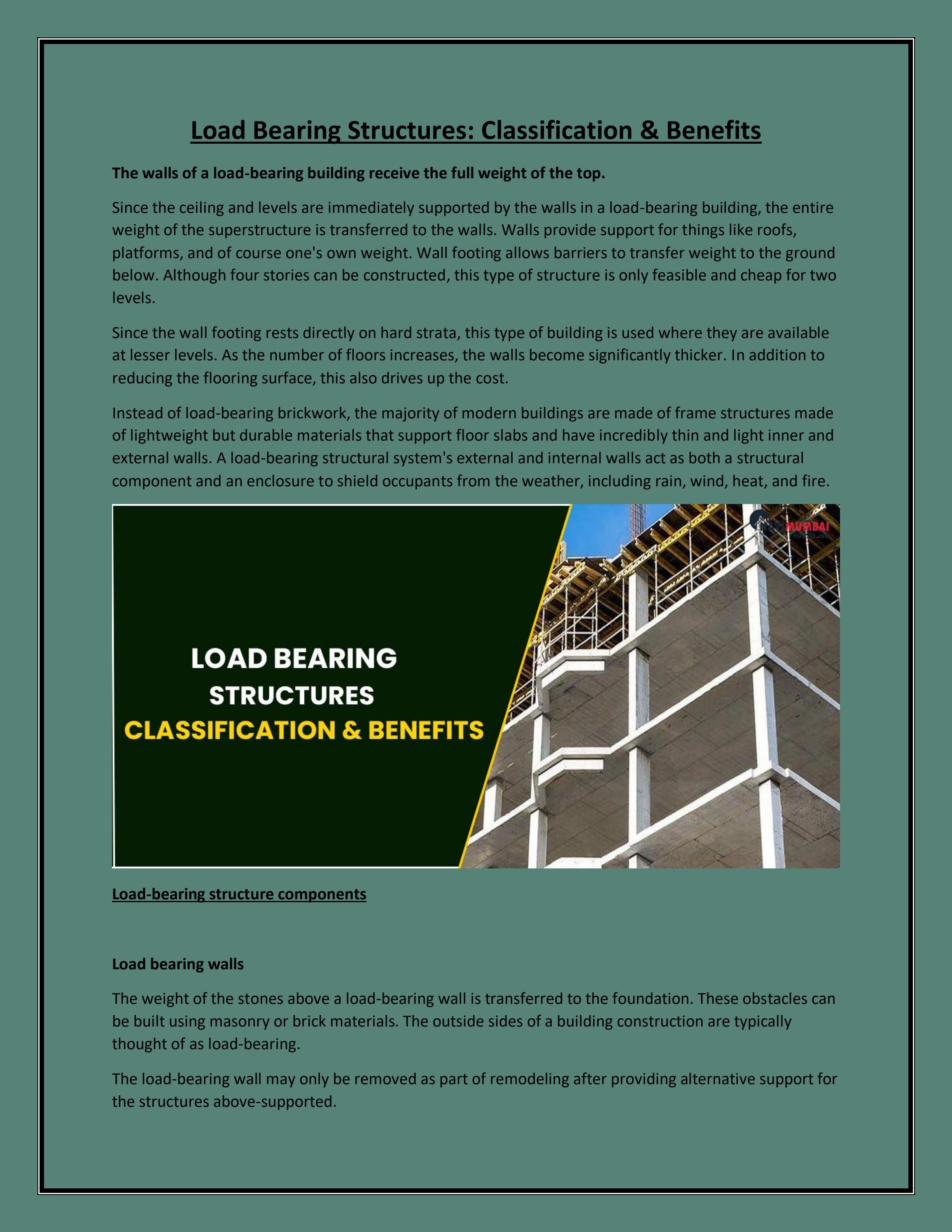Load Bearing Structures Classification & Benefits by NHMhouses Issuu