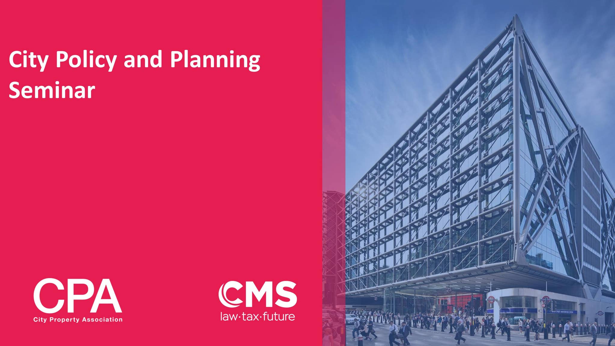 City Policy and Planning Seminar by CWPA - Issuu