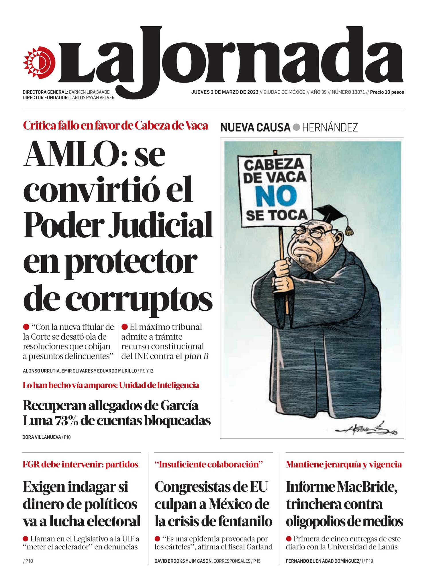La Jornada, 2/03/2023 by La Jornada - Issuu