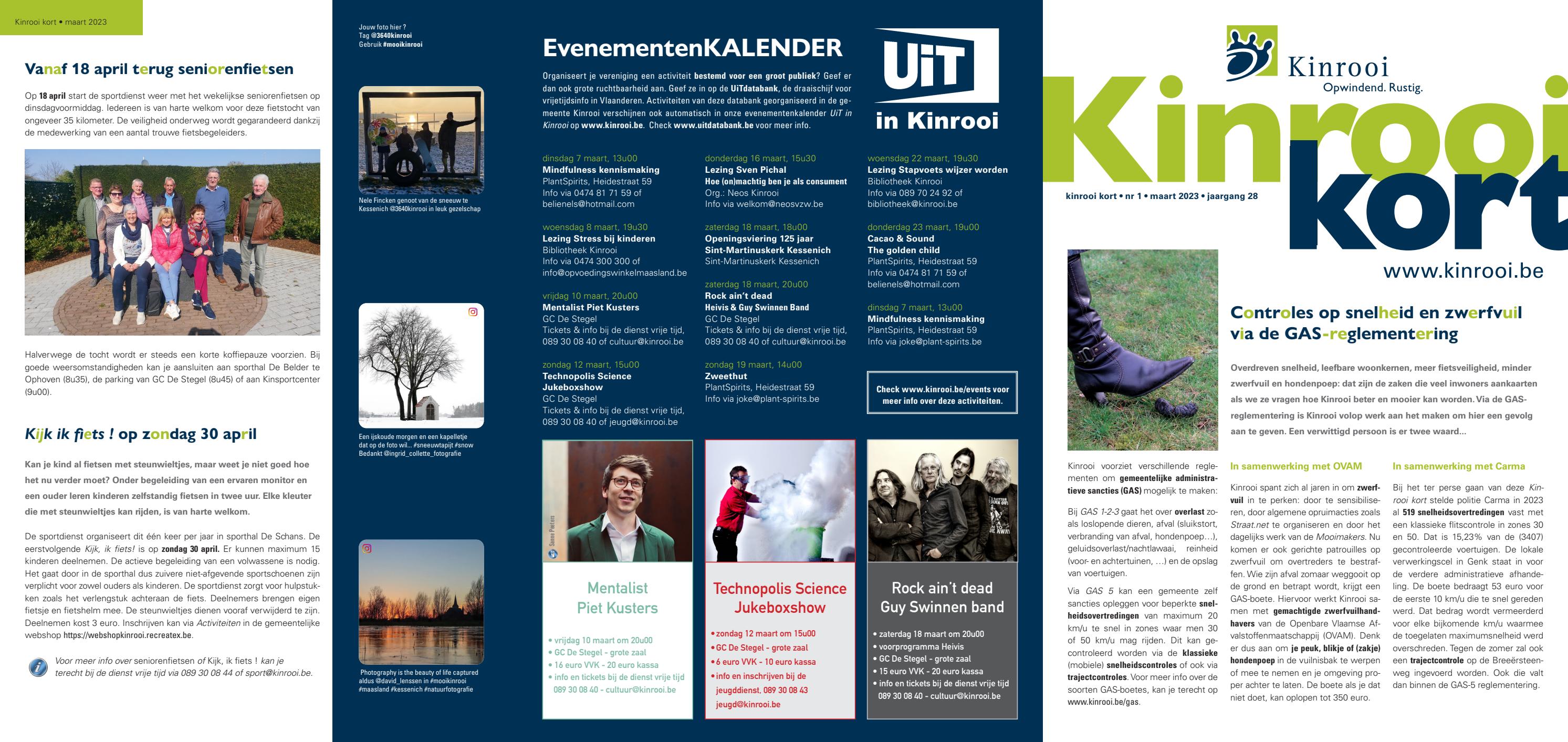 Kinrooi KORT #01 maart 2023 by Gemeente KINROOI - Issuu