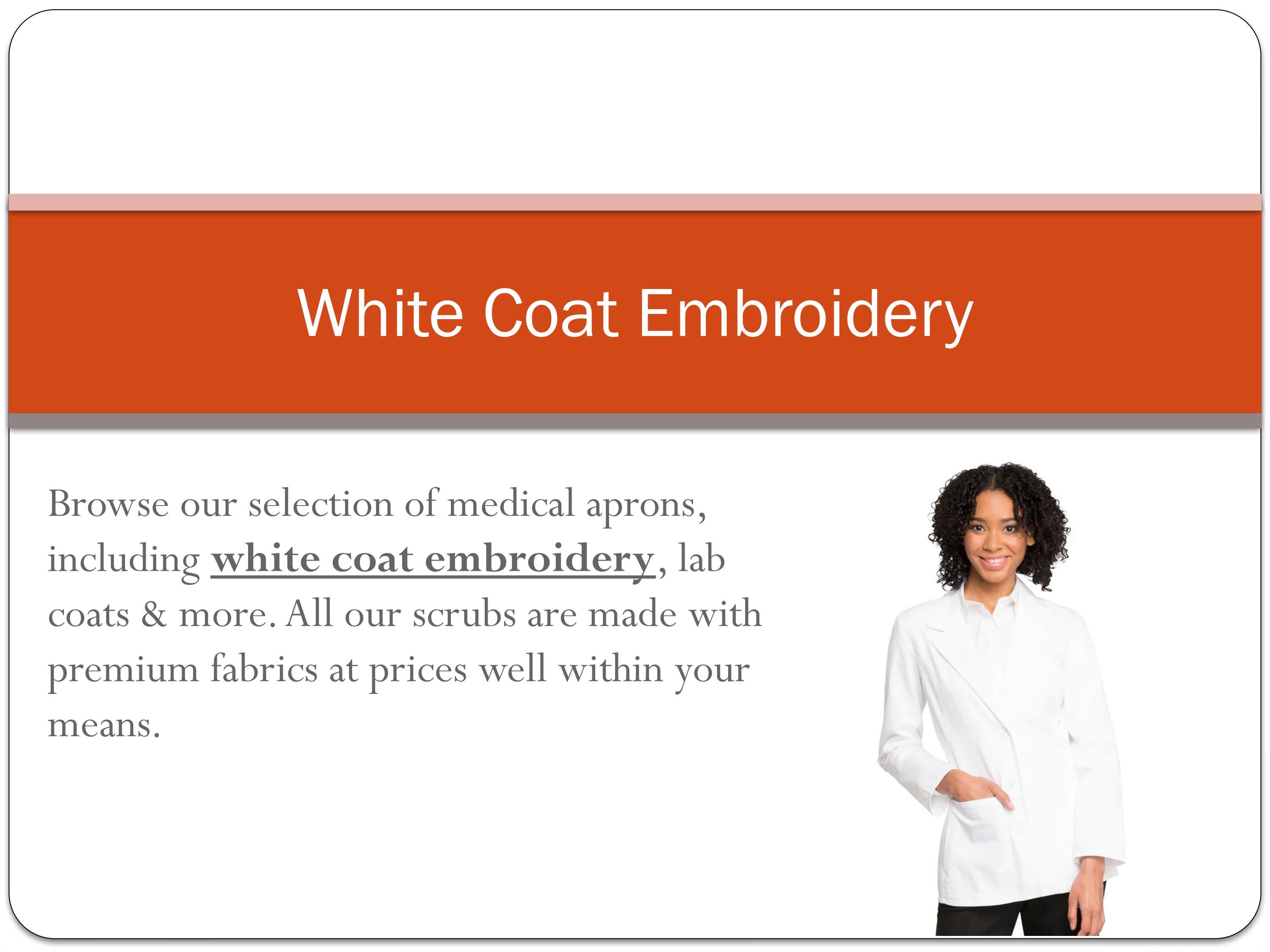 White Coat Embroidery by ScrubHaven Issuu