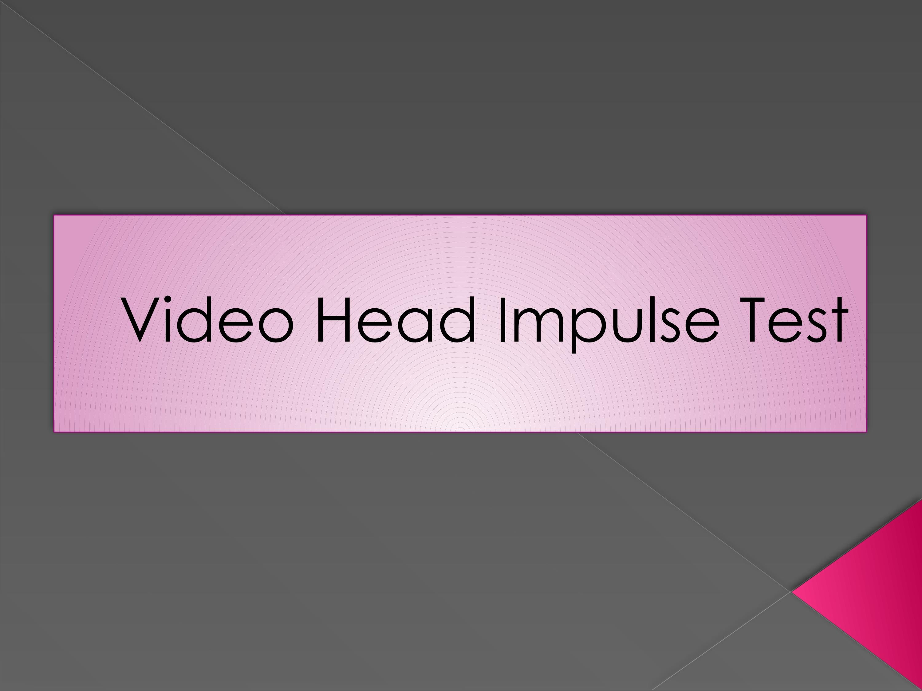 Video Head Impulse Test by Neuroequilibrium Issuu