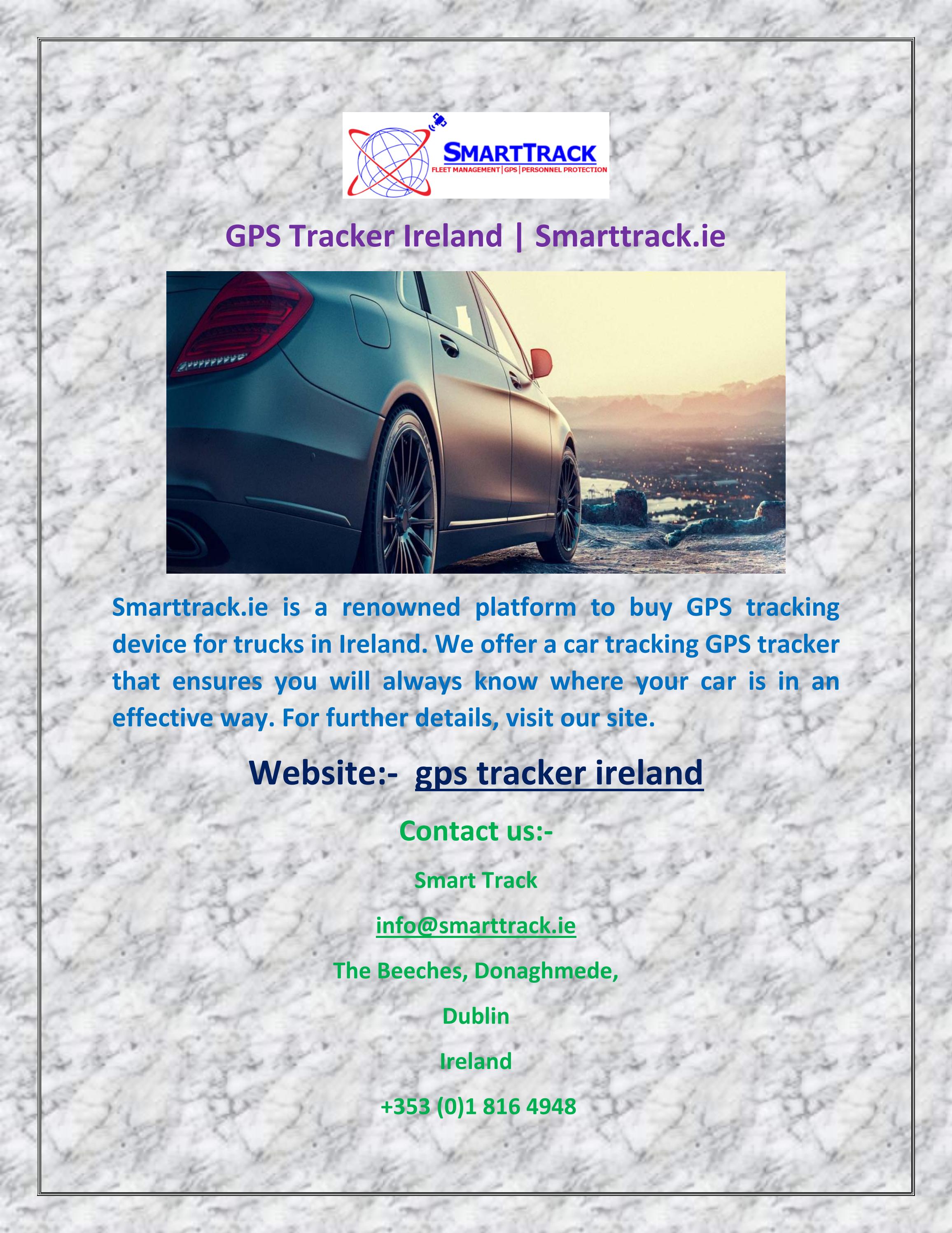 GPS Tracker Ireland Smarttrack.ie by smarttrackhj Issuu