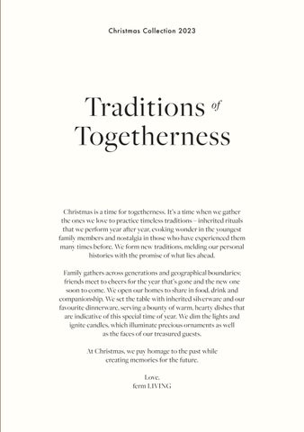 Ferm Living 灯饰目录 · – Traditions of Togetherness – US 第 3 页