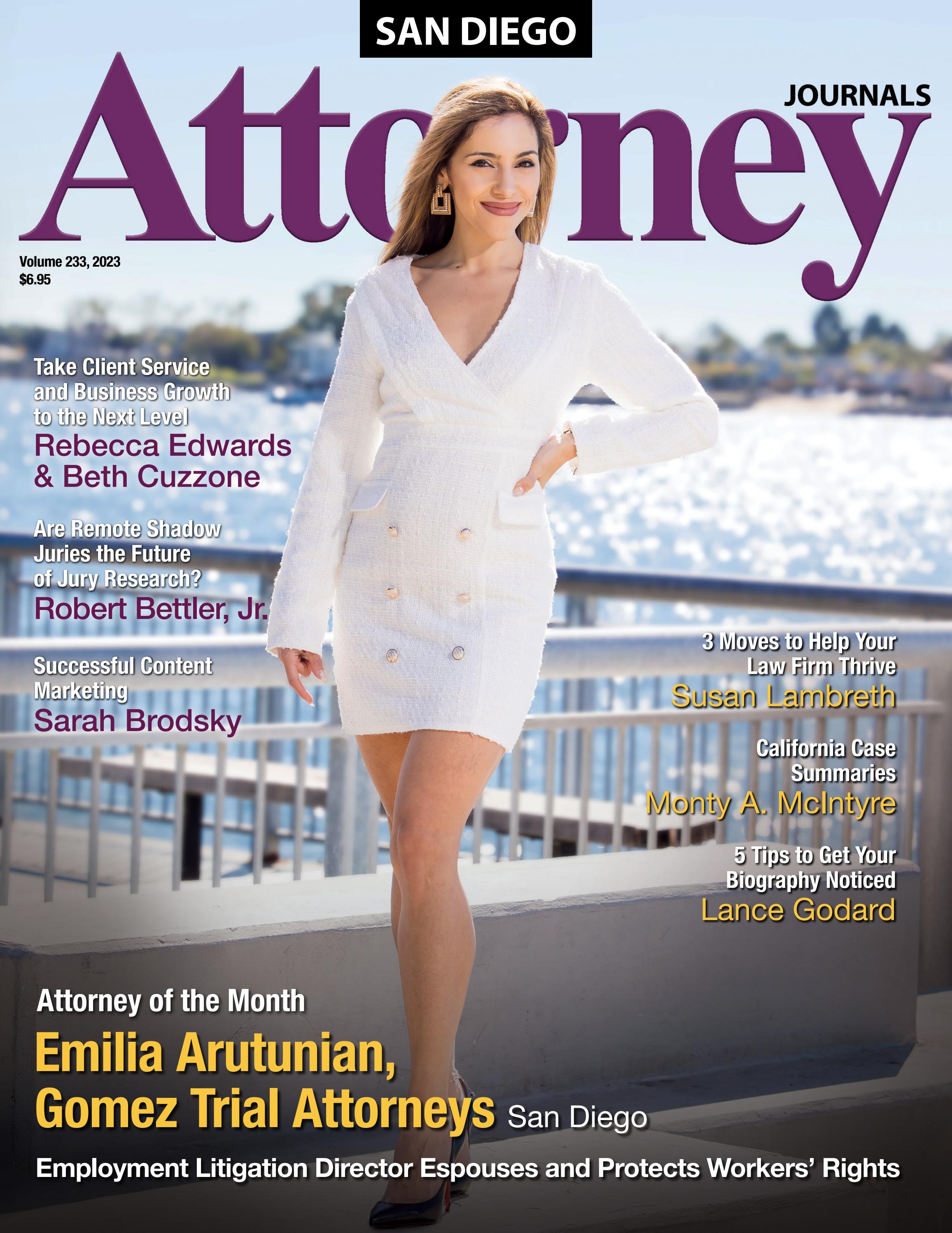 Attorney Journals, San Diego, Volume 233 by Attorney Journals - Issuu