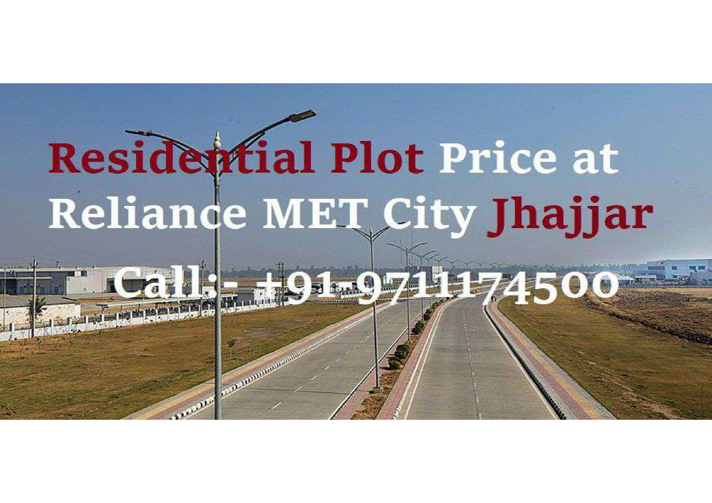 Reliance Met City Residential Plots Jhajjar by Property Services in