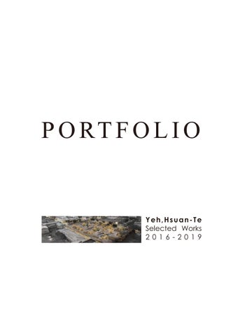 Portfolio-Yeh Hsuan Te by Shander Yeh - Issuu