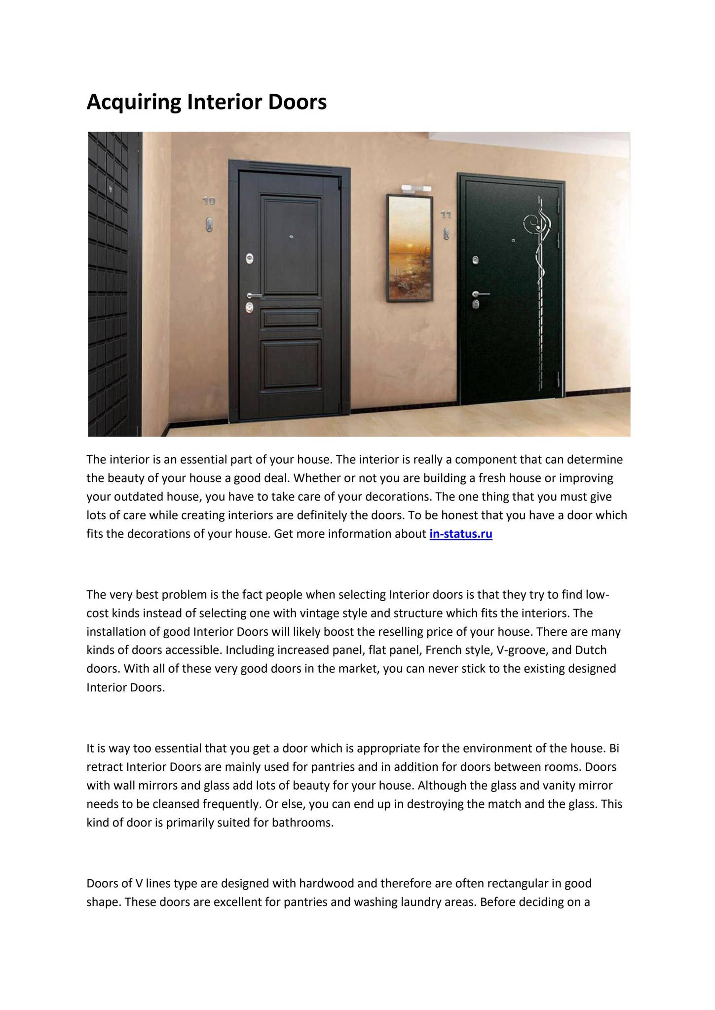 Online store of entrance and interior doors by Thomas Shaw - Issuu