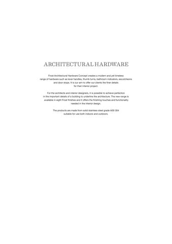 FROST 建筑 Hardware 第 3 页
