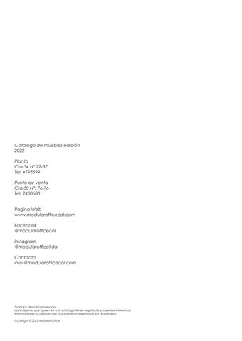 ModularOffice MO 家具目录 · Catalogo muebles 2022 第 2 页