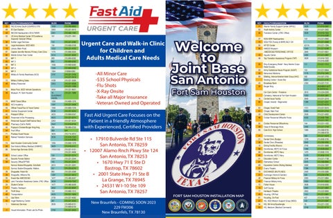 Fort Sam Houston Installation Map 2023 by Rex Middleton Issuu Fort Sam Houston Installation Map 2023 by Rex Middleton Issuu