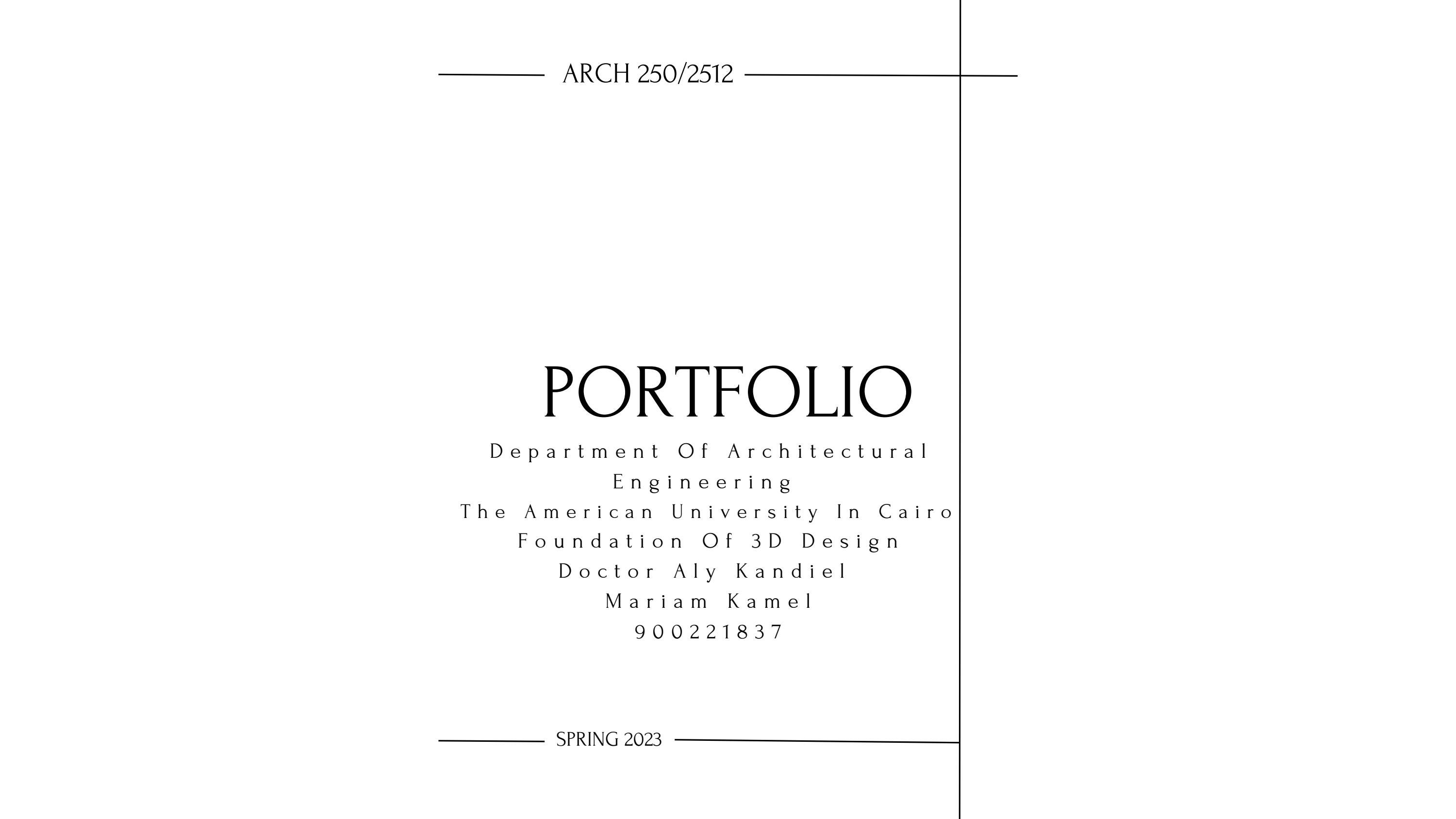3d portfolio draft 1 by Mariamkamel1 - Issuu