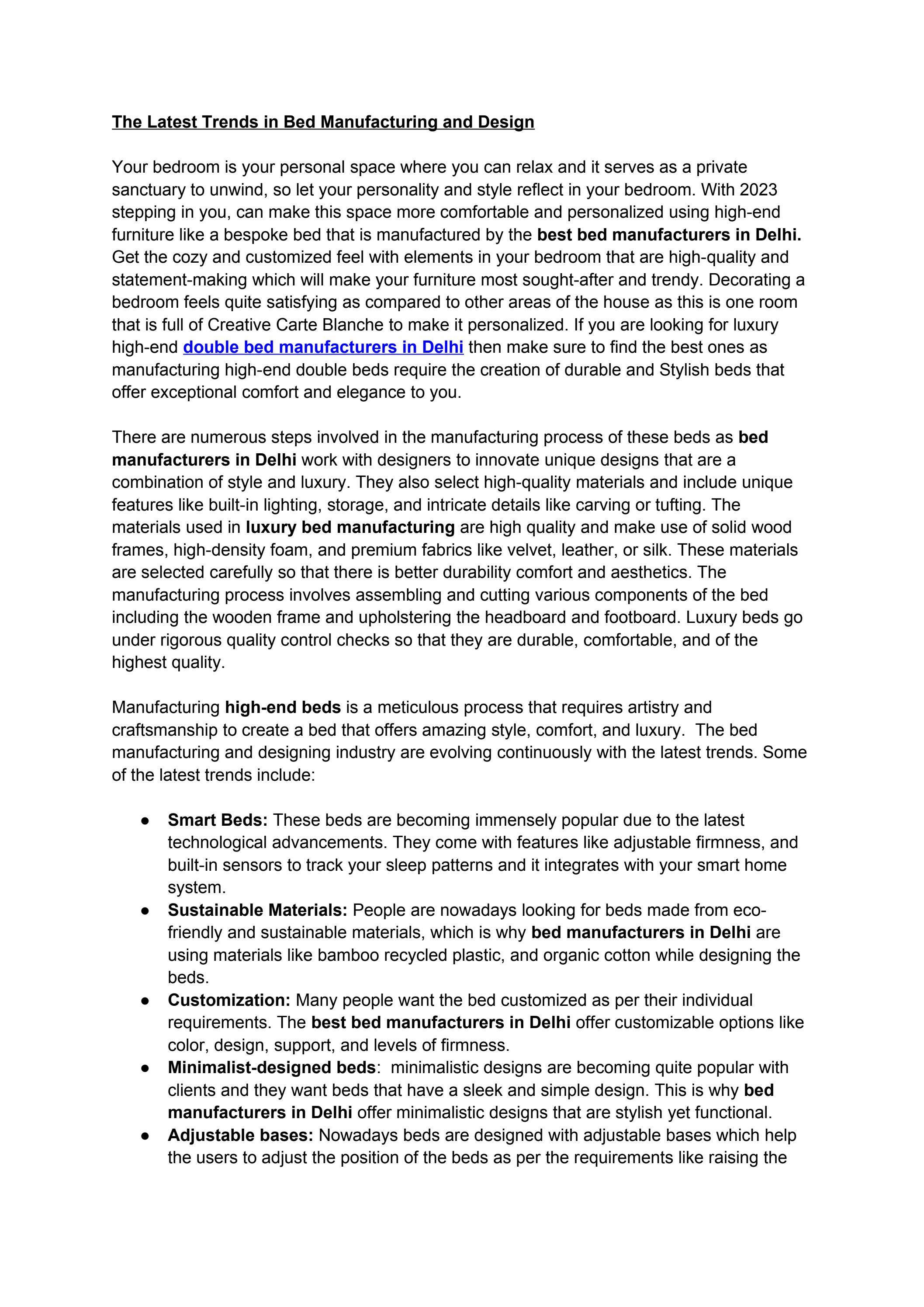 The Latest Trends in Bed Manufacturing and Design by Tribuz Issuu