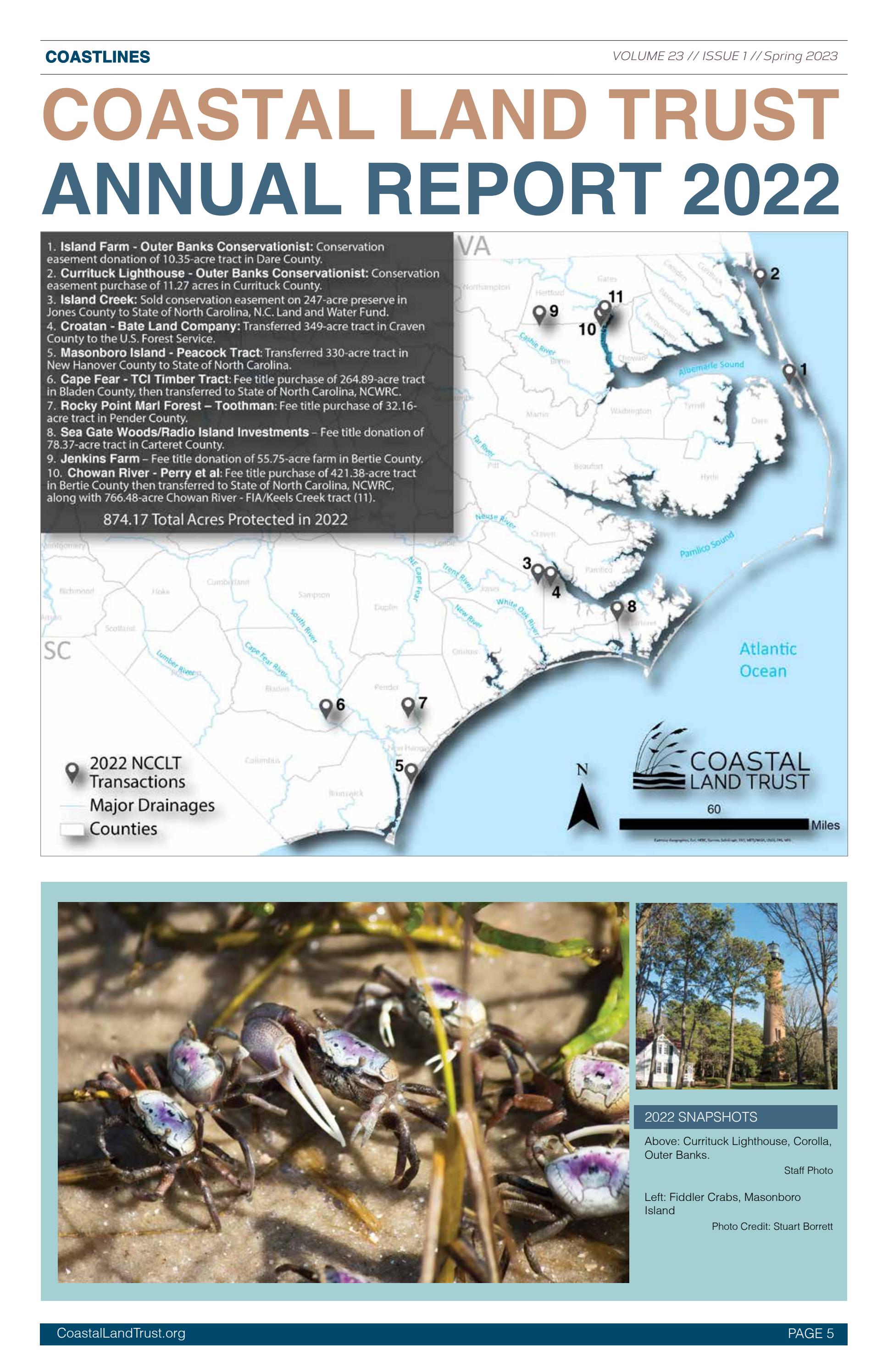 2022 Annual Report NC Coastal Land Trust by North Carolina Coastal Land Trust Issuu