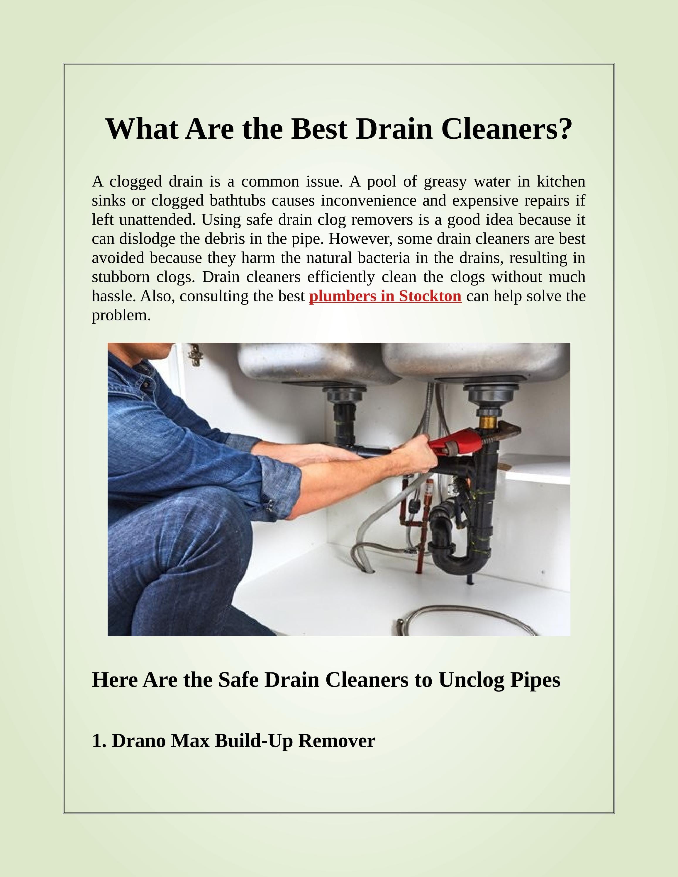 Best Drain Cleaners for Kitchen by preferredplumbing1 Issuu