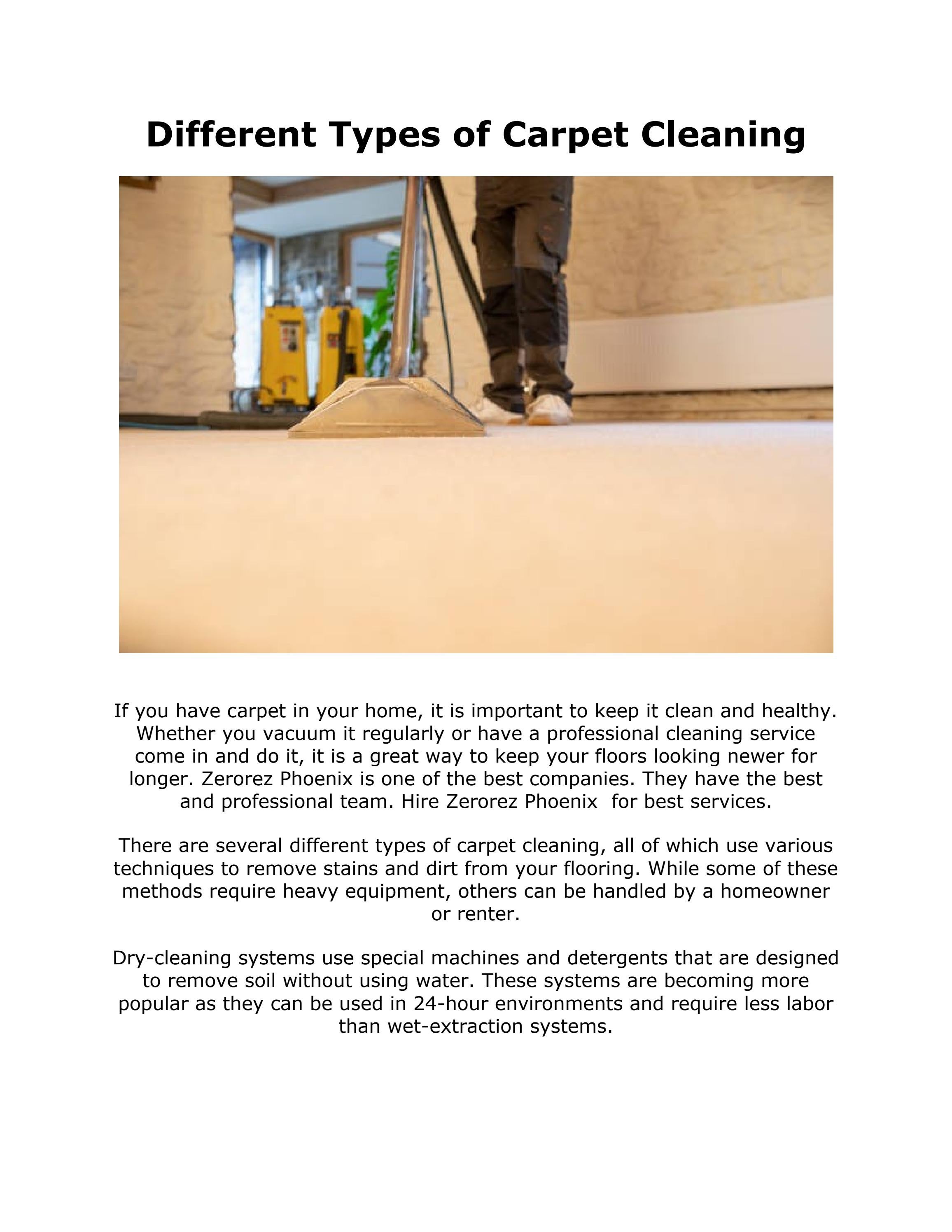 Zerorez Carpet Cleaning Phoenix by carpetcleaningbusinessroundup0 Issuu