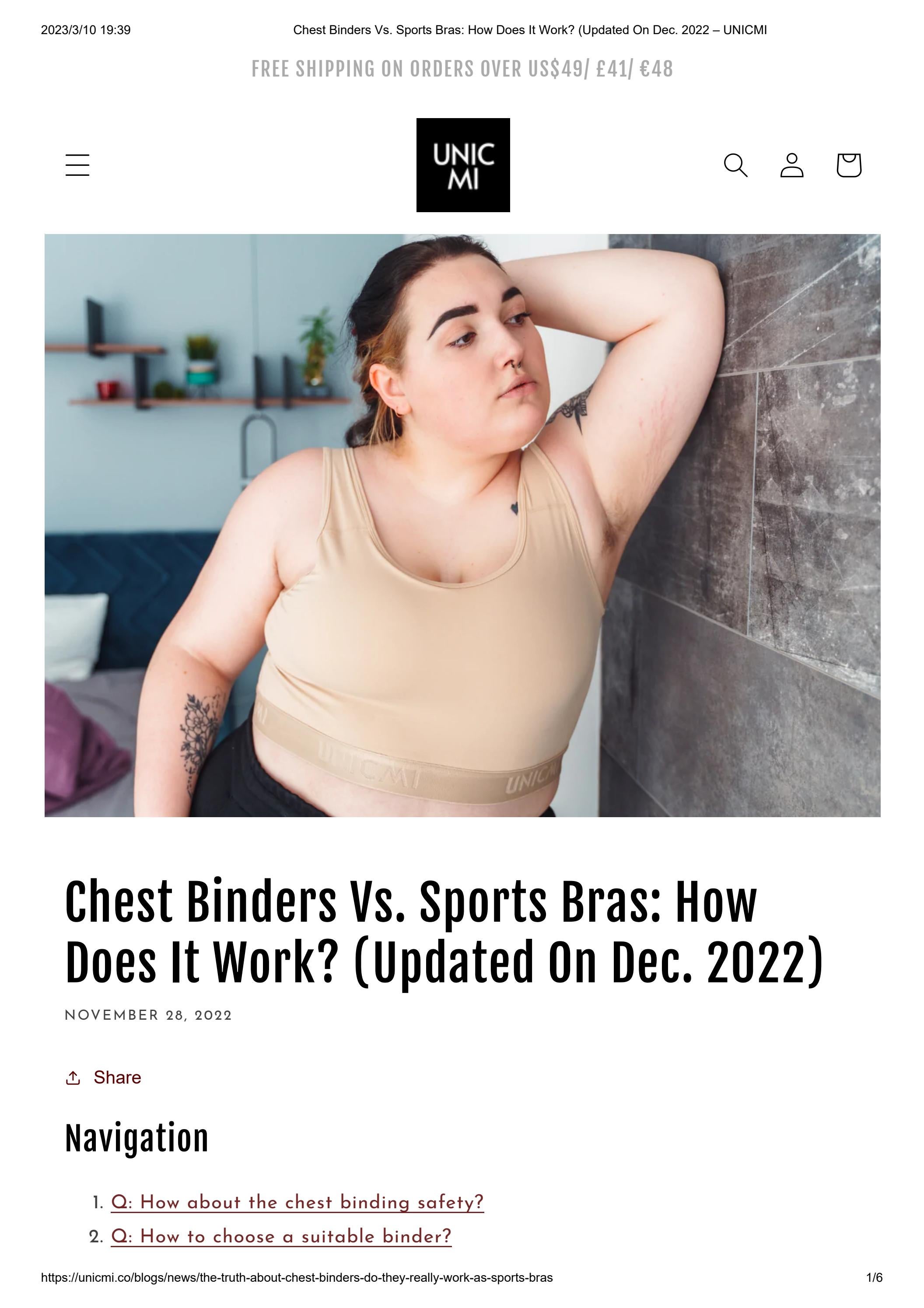 Chest Binders Vs. Sports Bras How Does It Work? (Updated On Dec. 2022