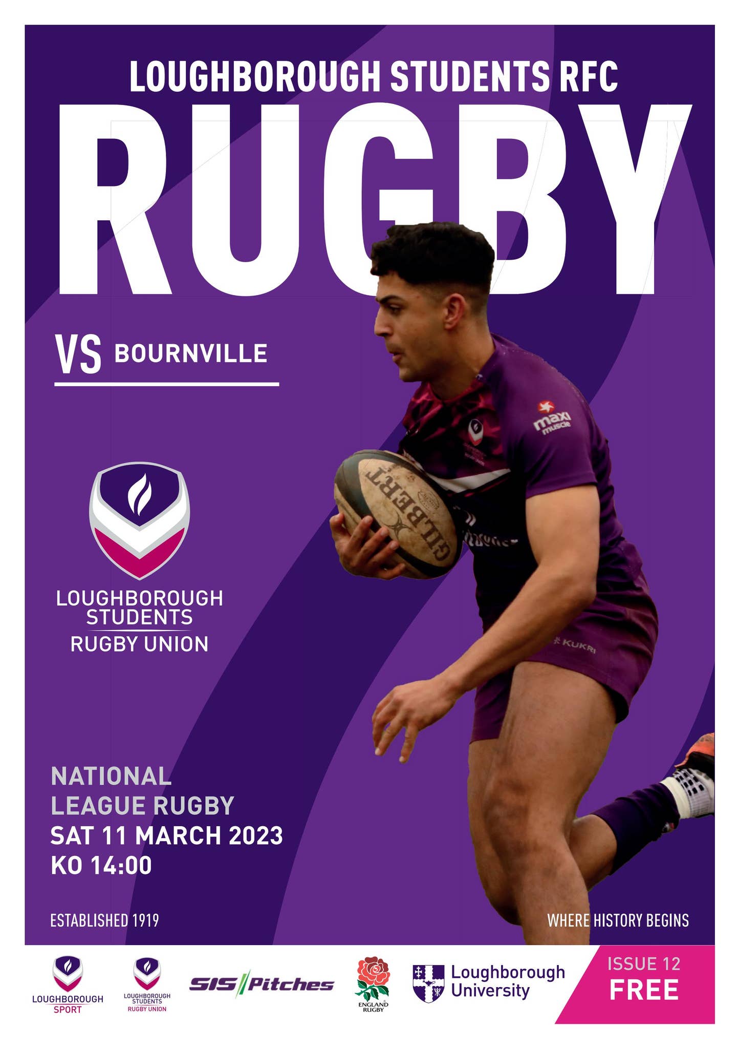 Loughborough Sport Men’s Rugby Programme 11th March 2023 by ...