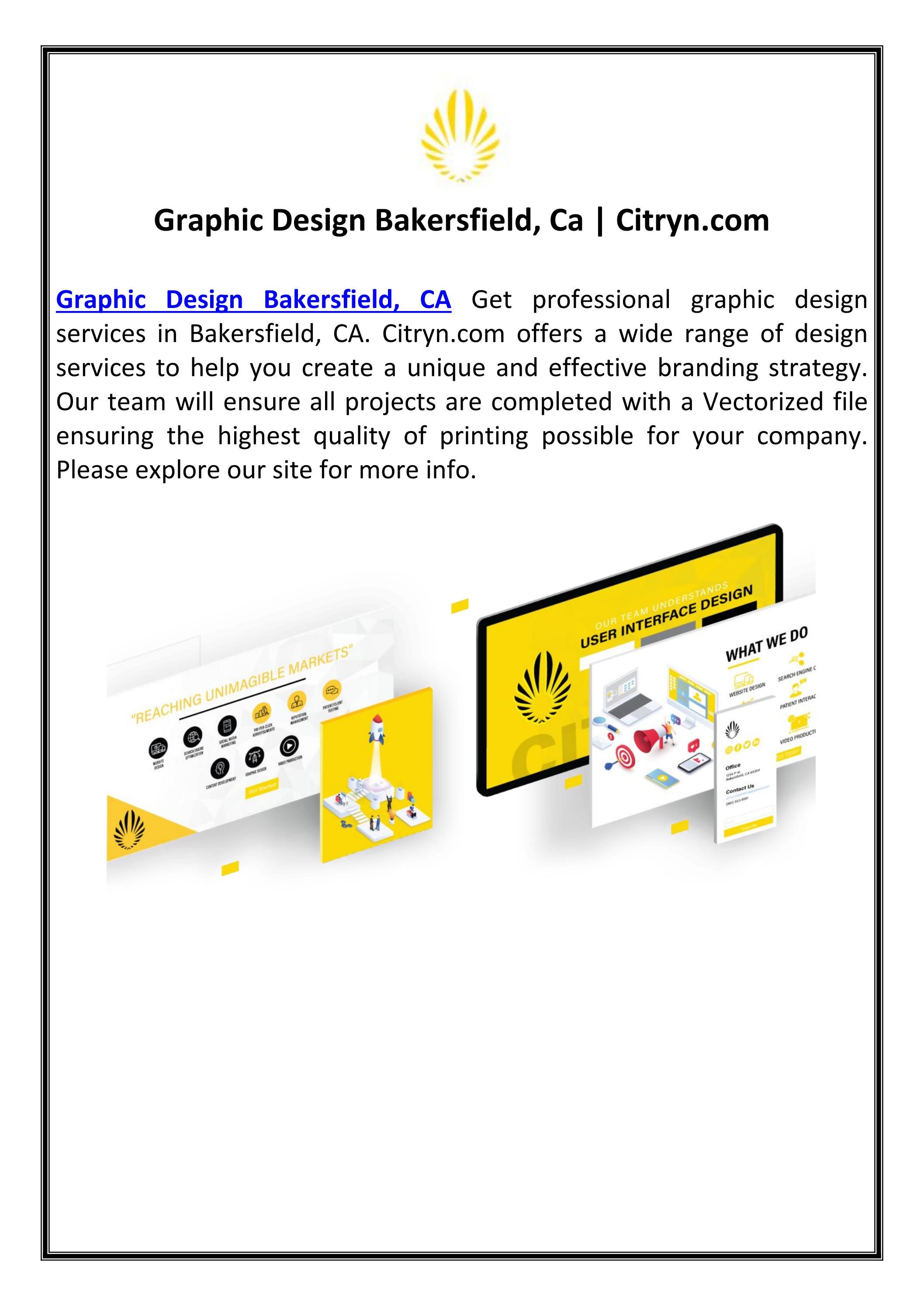 Graphic Design Bakersfield, Ca by citrynmarketing Issuu