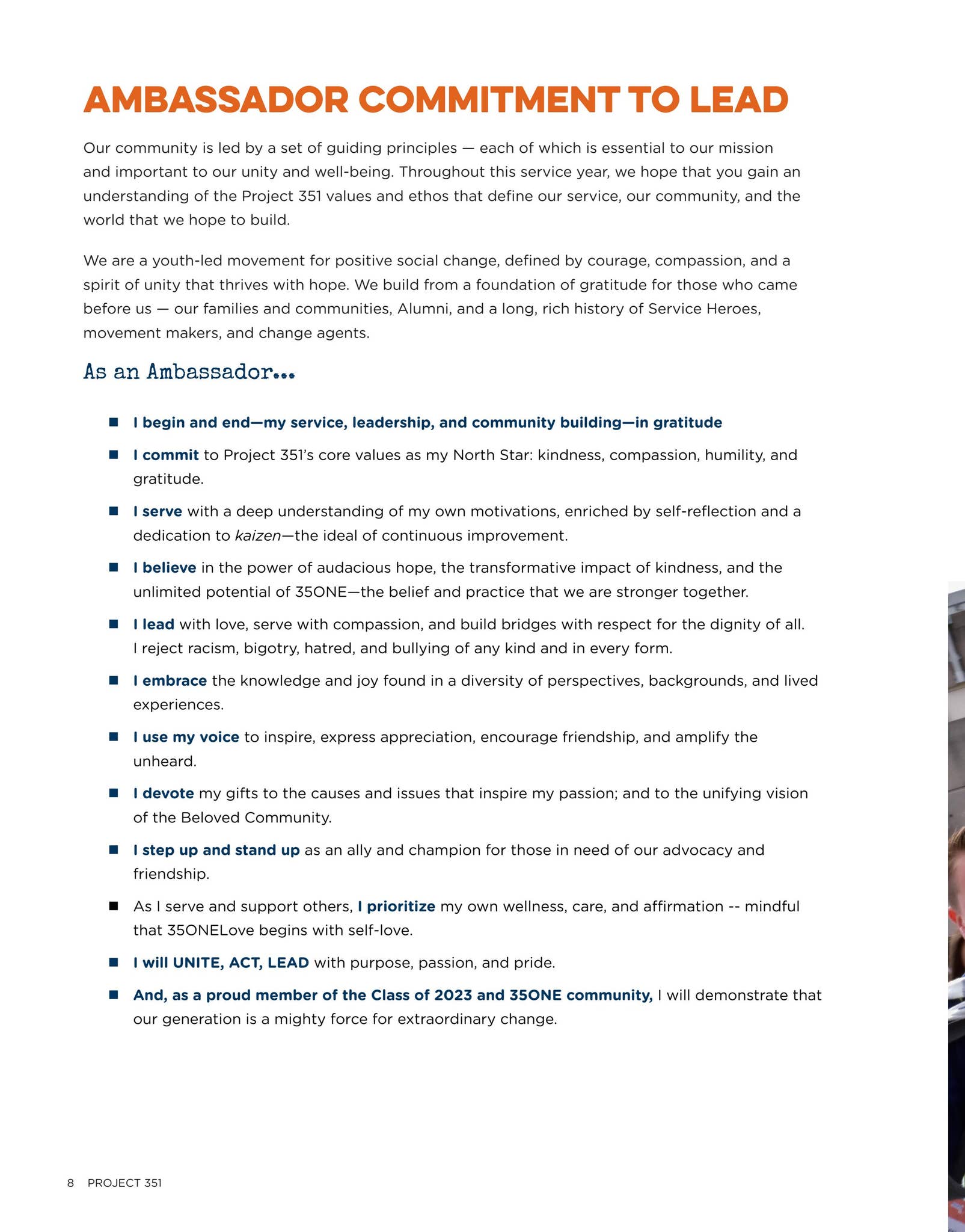 2023 Ambassador Handbook by Project 351 - Issuu
