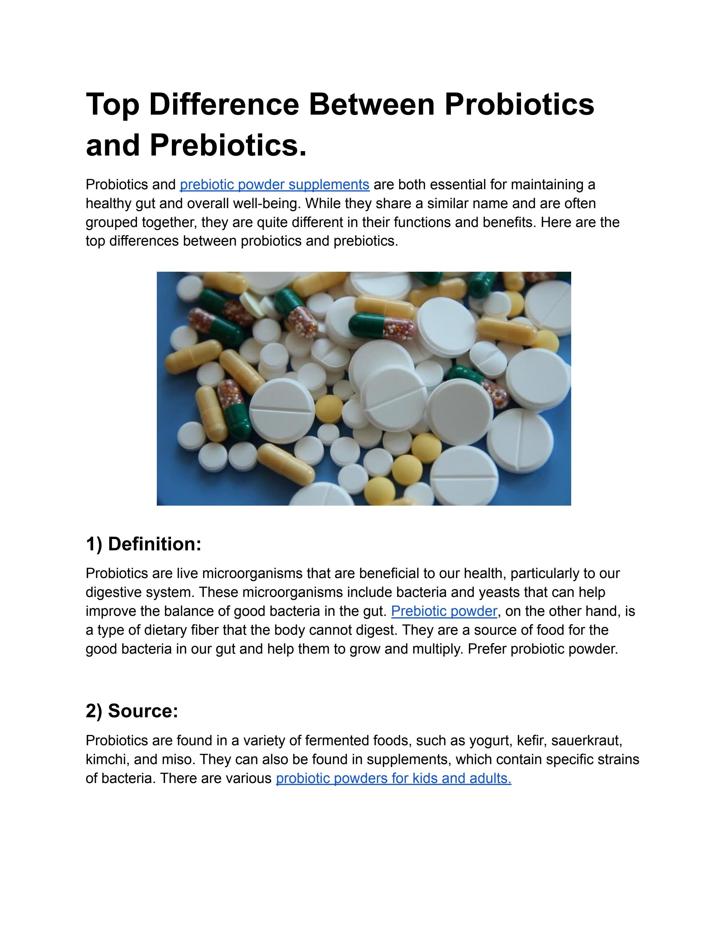 Top Difference Between Probiotics and Prebiotics. by golivelybrand Issuu