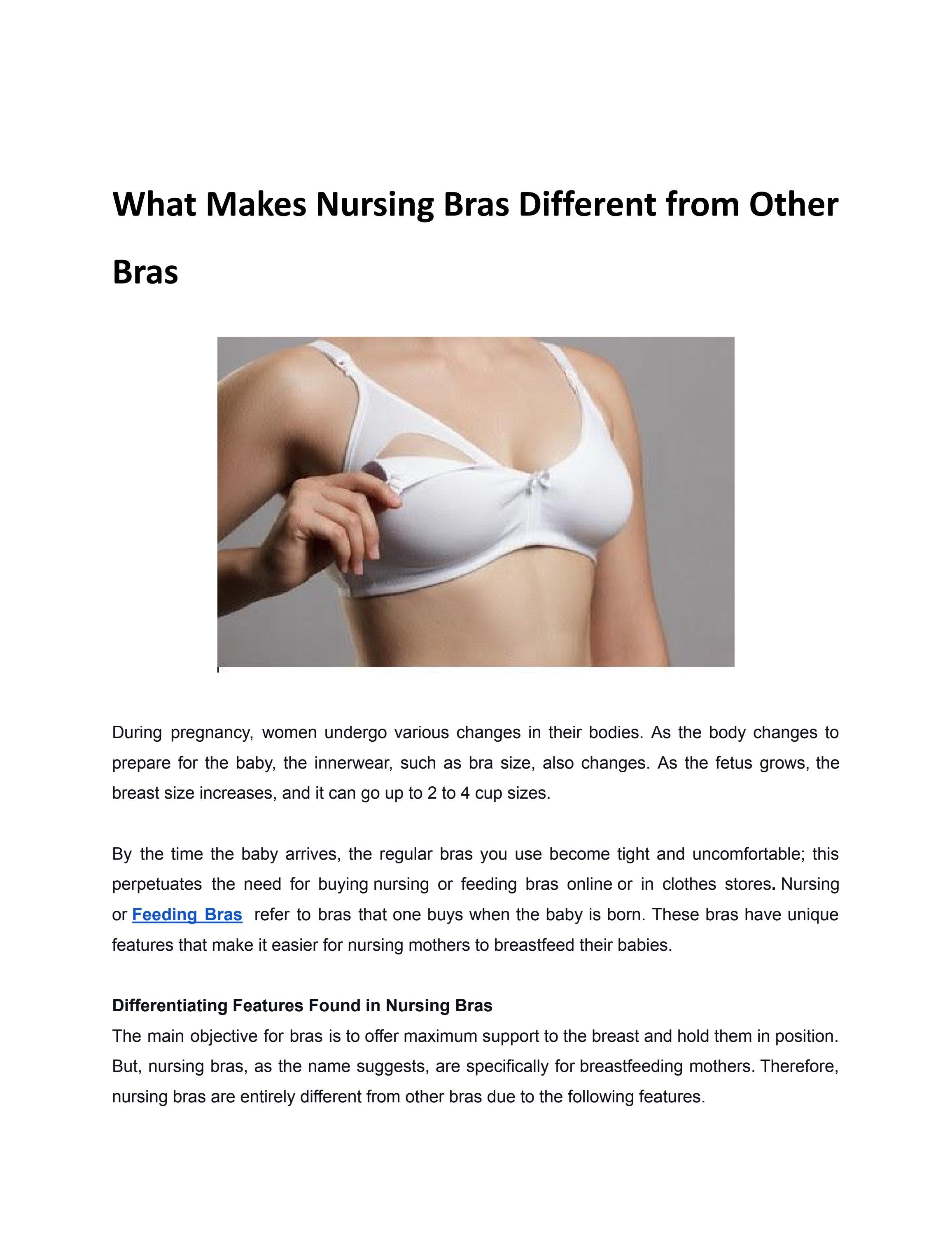 What Makes Nursing Bras Different from Other Bras by Eknath Joshi Issuu