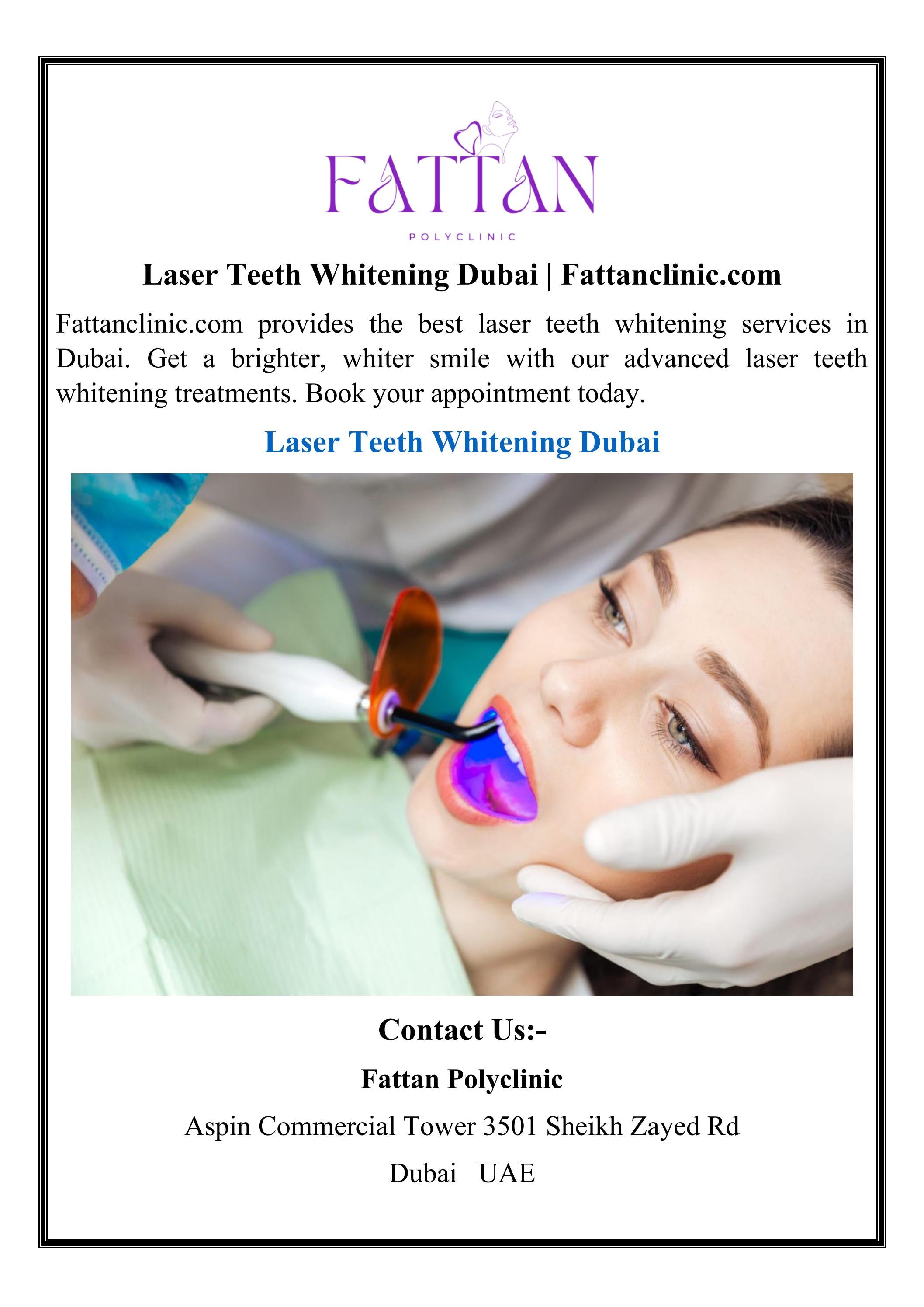 Laser Teeth Whitening Dubai by Fattanclinic Issuu