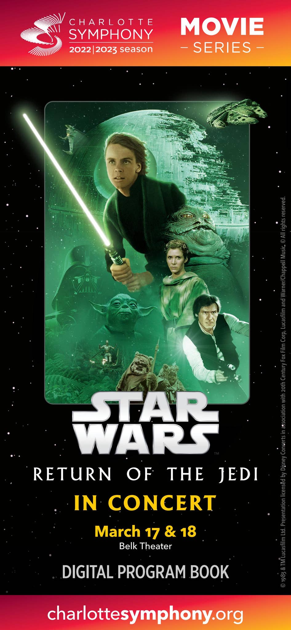 Jeday CSO Star Wars: Return of the Jedi In Concert - program 03-17-23 by ...