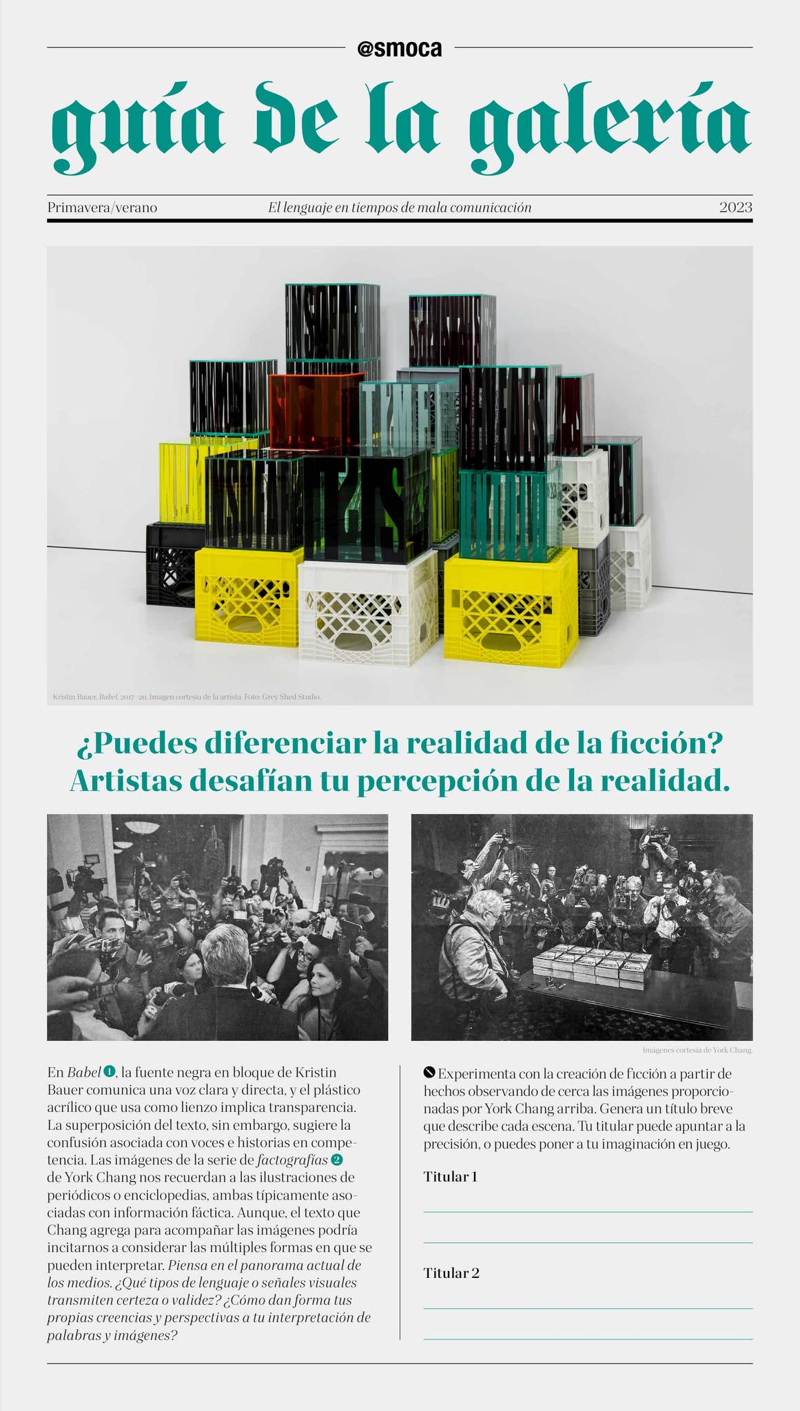 SMoCA Guía de la Galería: El Lenguaje en Tiempos de Mala Comunicación ...