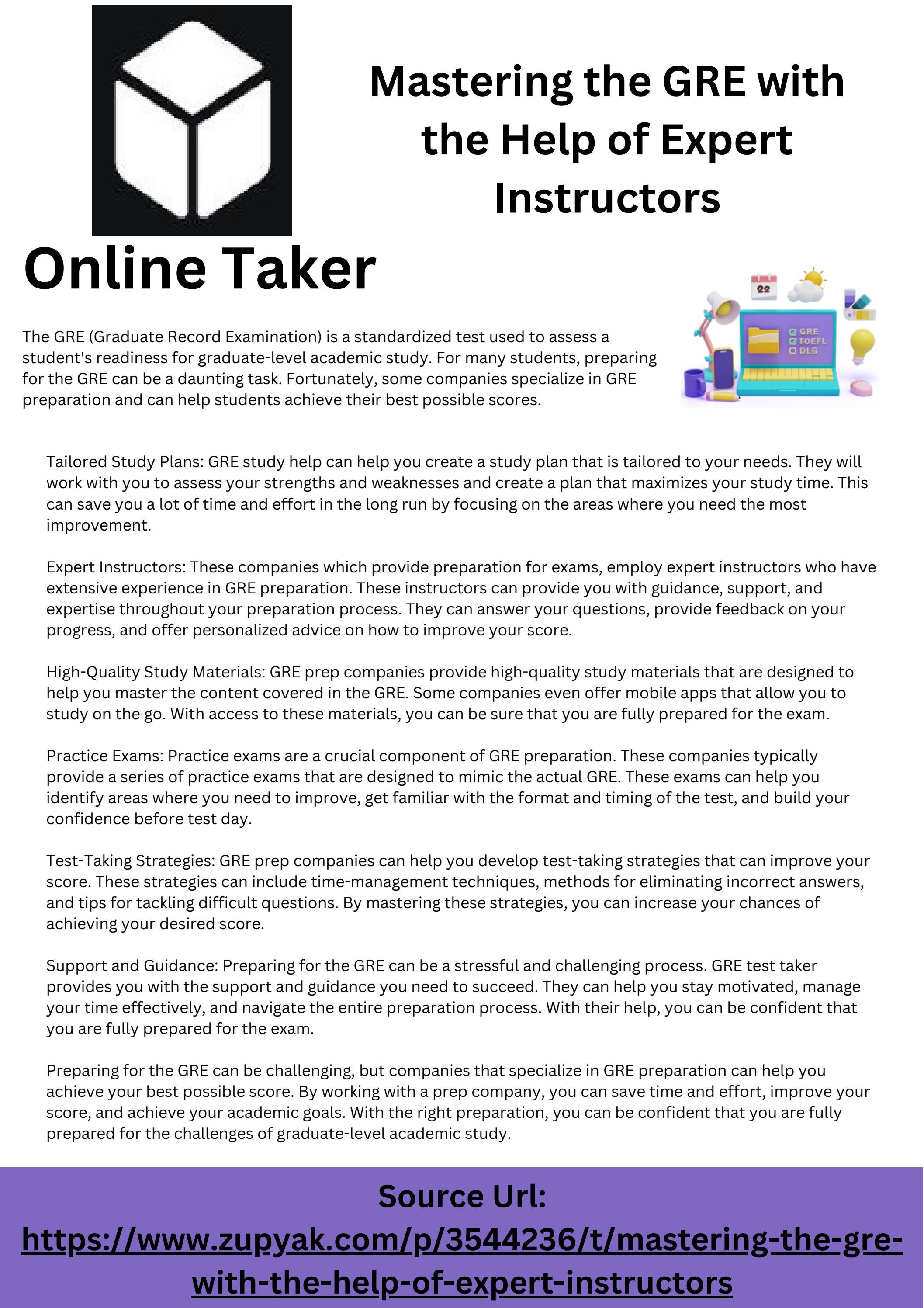 Gre Success: Expert Tips For Every Test Taker - 41ggd6d