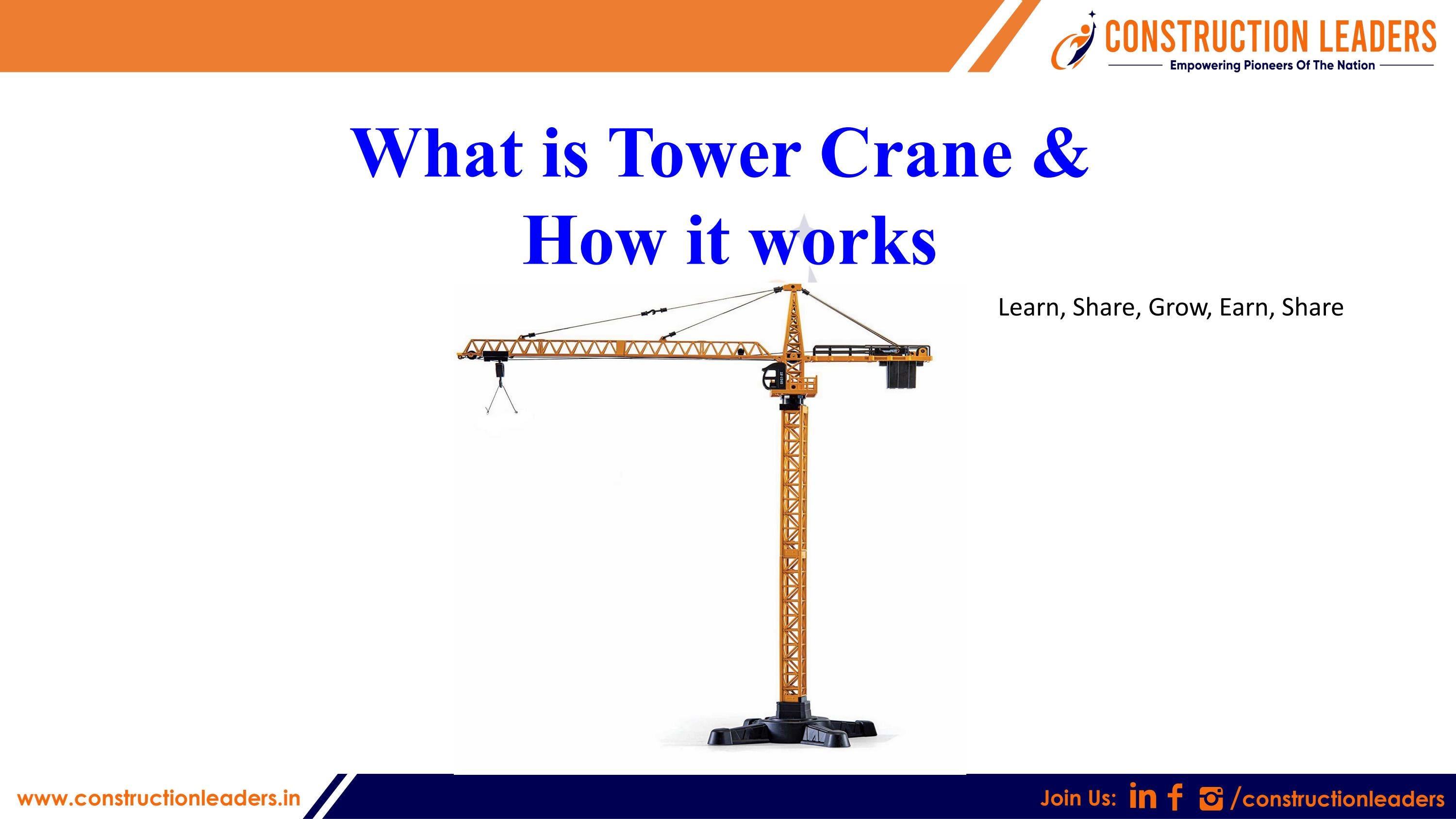 What Is Tower Crane And How It Works Naveenkumar Nagipogu by