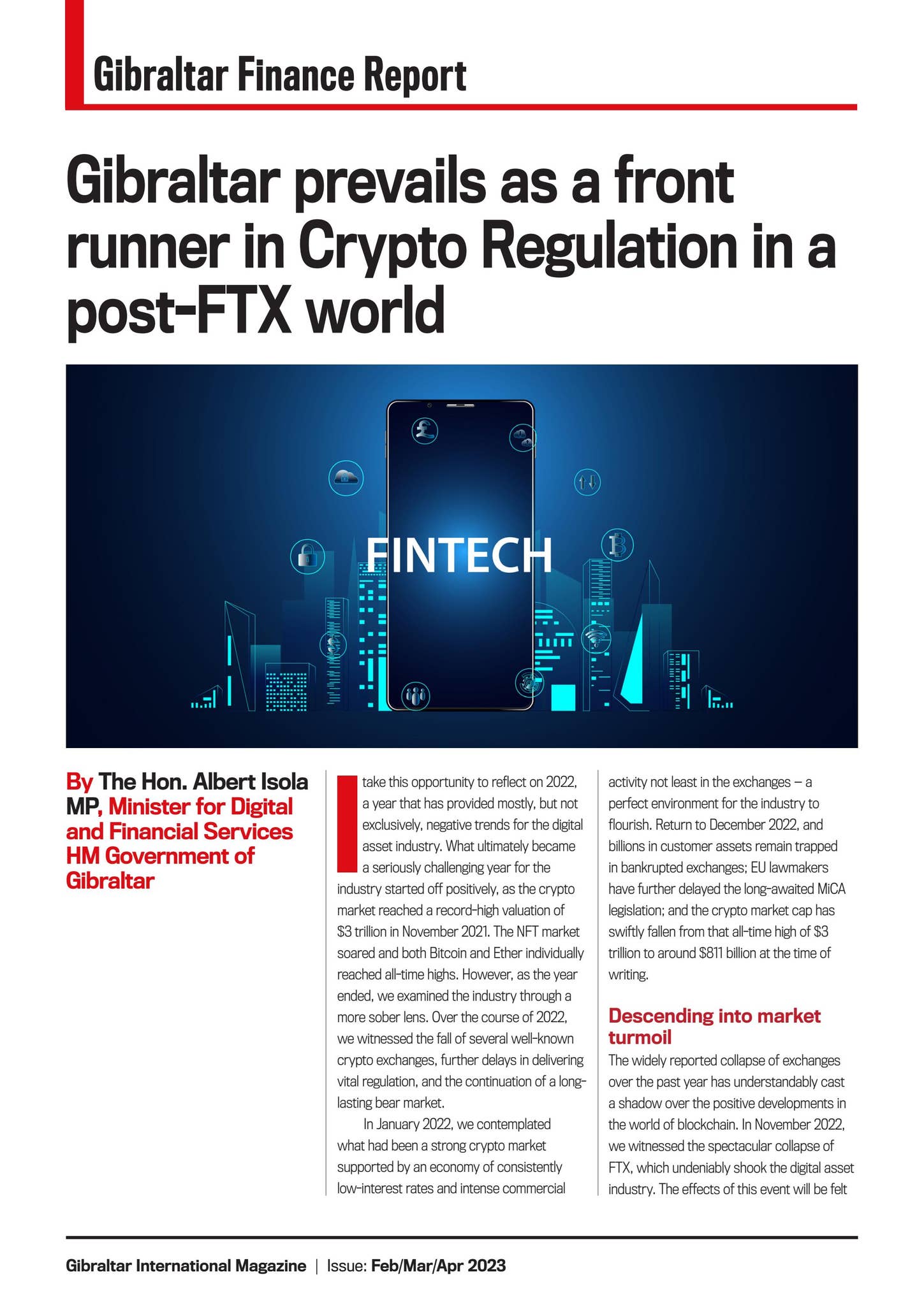 Gibraltar prevails as a front runner in Crypto Regulation in a post-FTX  world by Gibraltar Finance - Issuu