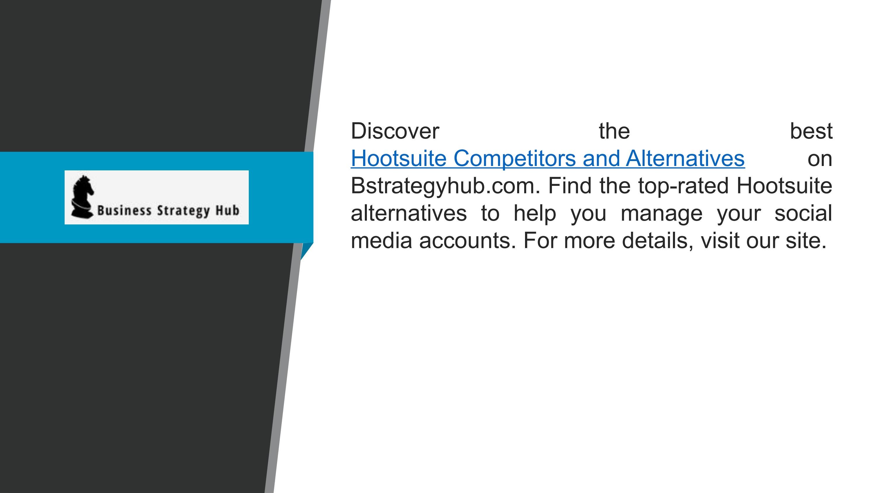 Hootsuite Competitors And Alternatives by