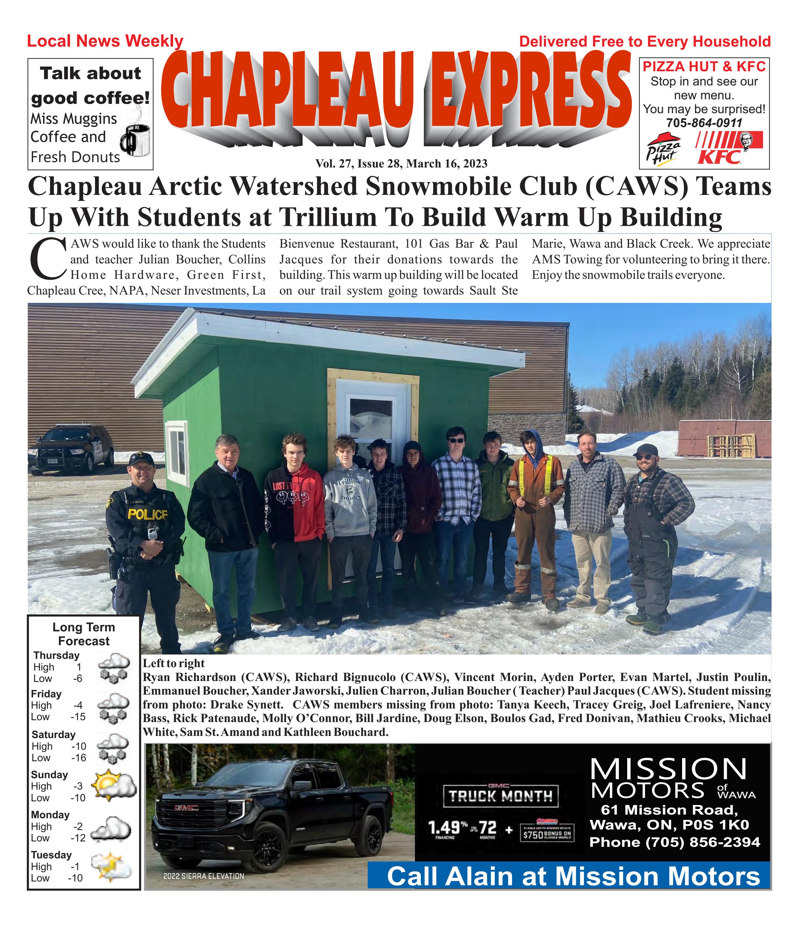 03162023 March 16 2023 by The Chapleau Express Issuu