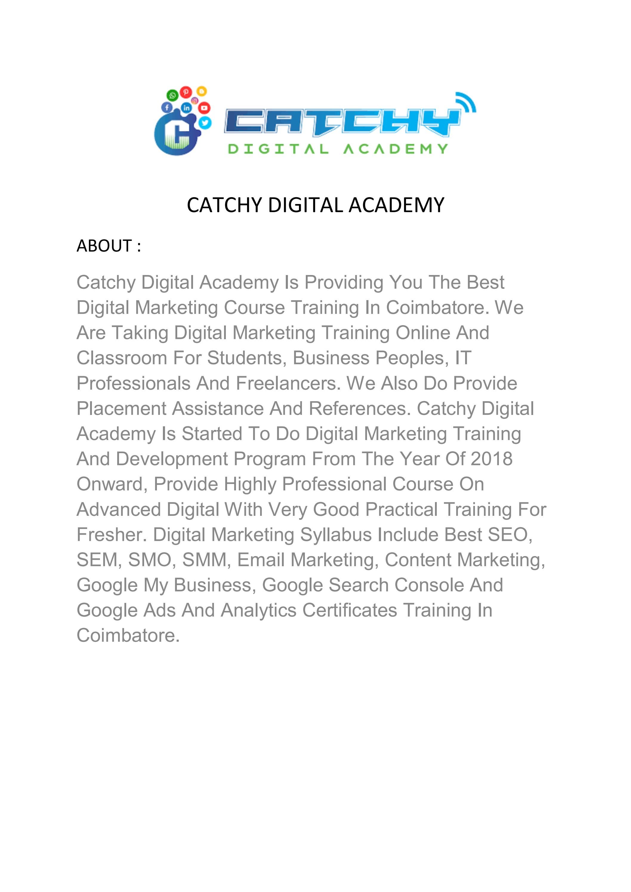 The title of youbest digital marketing training institute in