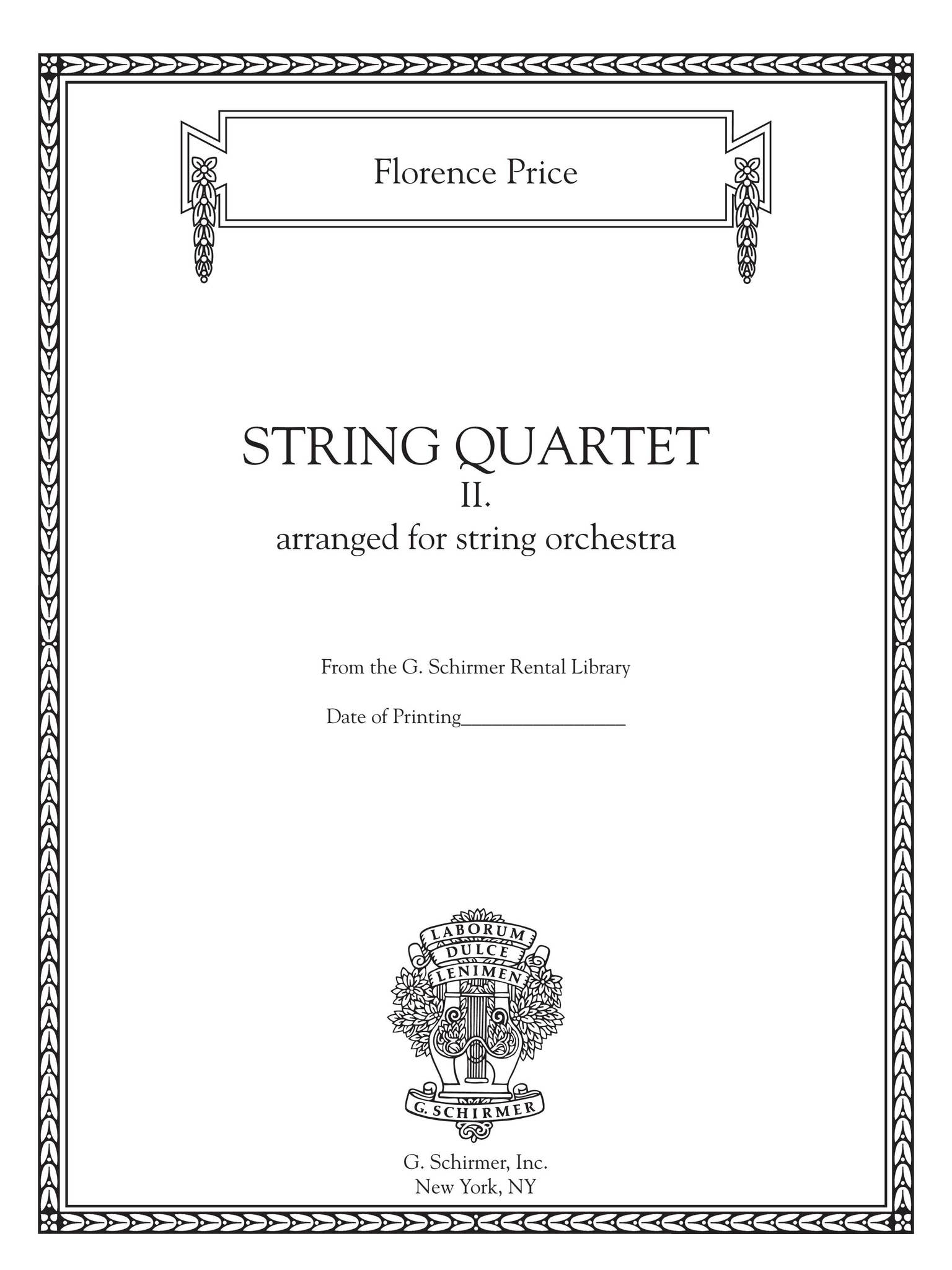 Price ANDANTE MODERATO from String Quartet in G Major (for string