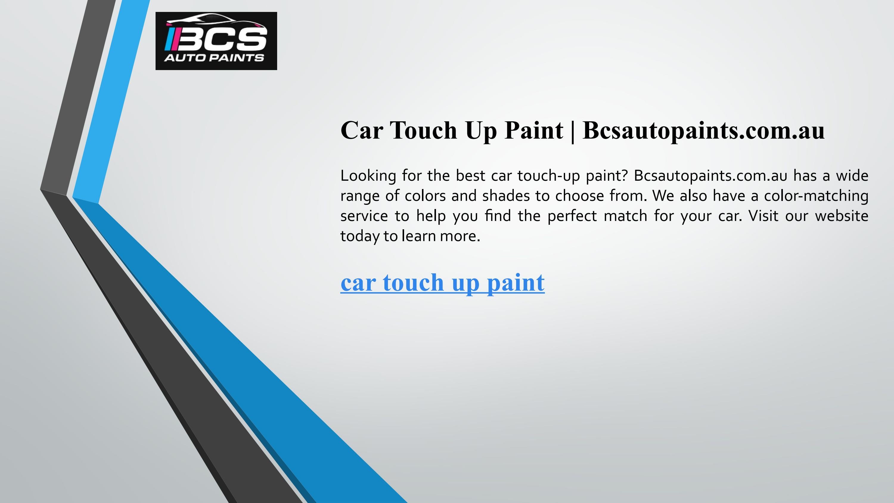 Car Touch Up Paint by Bcauto Paints Issuu