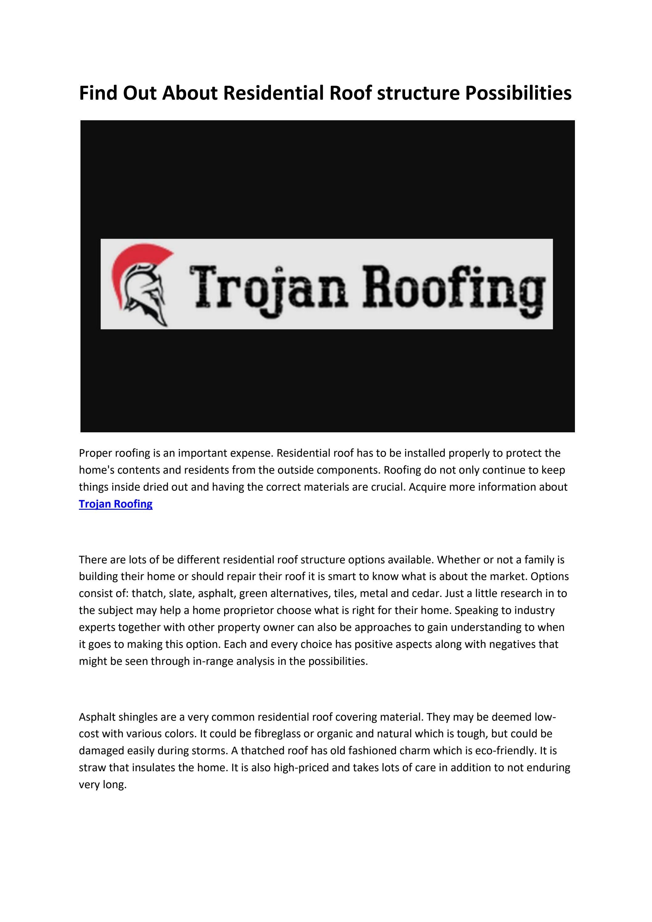 Trojan Roofing Indianapolis Roofing Company by Thomas Shaw Issuu