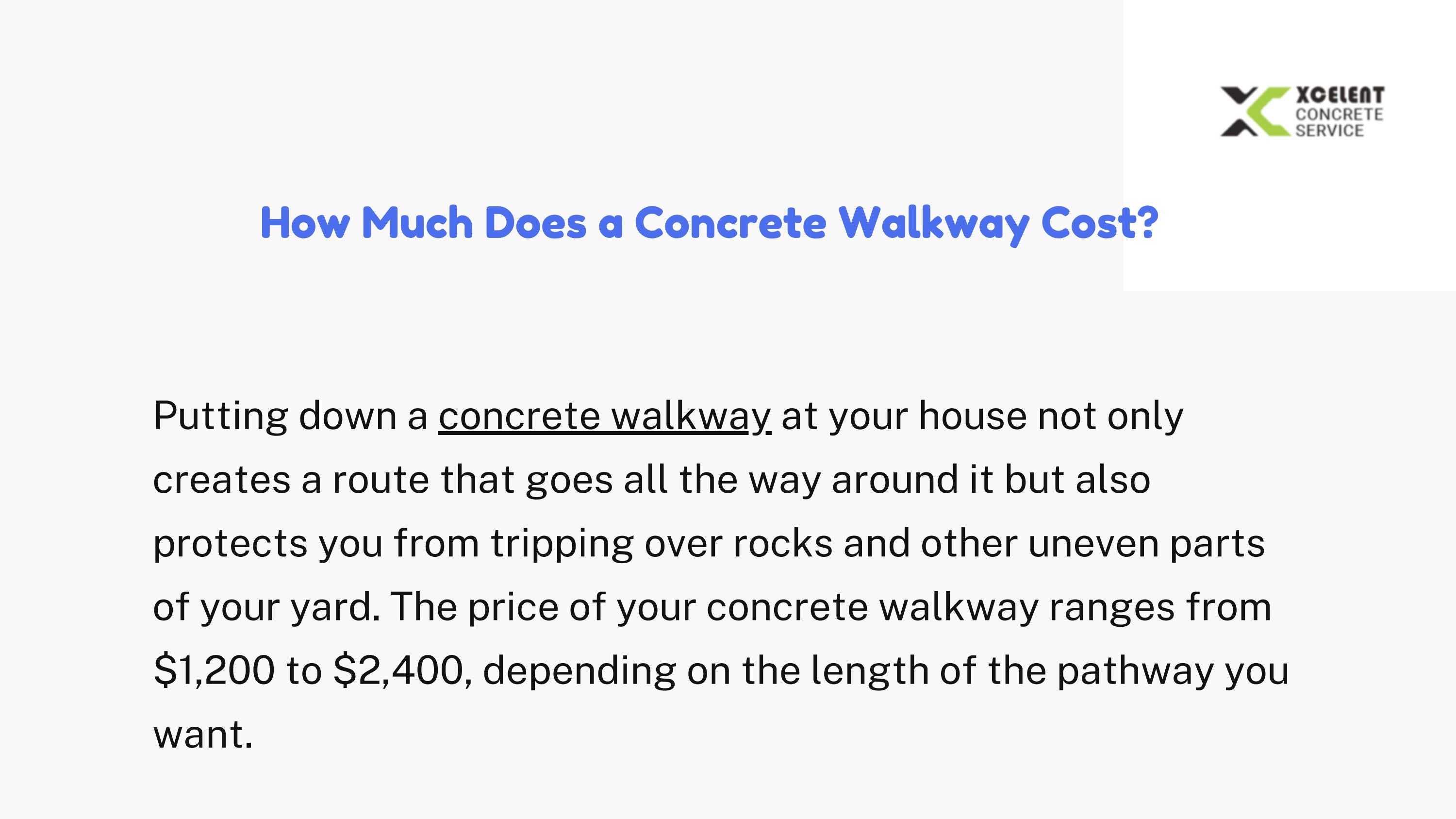 How Much Does a Concrete Walkway Cost? by xcelentconcrete Issuu