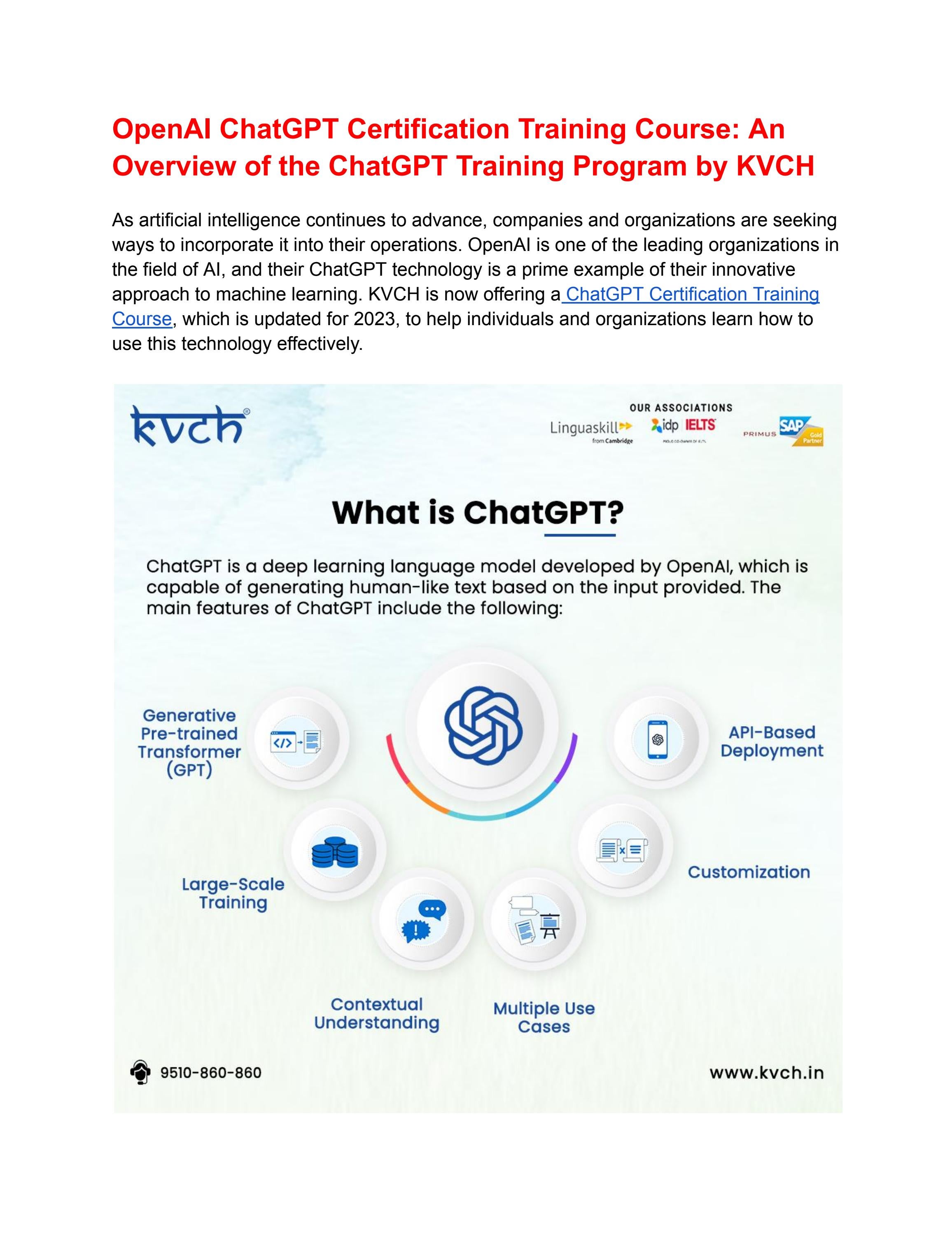 Openai Chatgpt Certification Training Course 2023 Updated By Kvch Issuu Openai Chatgpt Certification Training Course 2023 Updated By Kvch Issuu