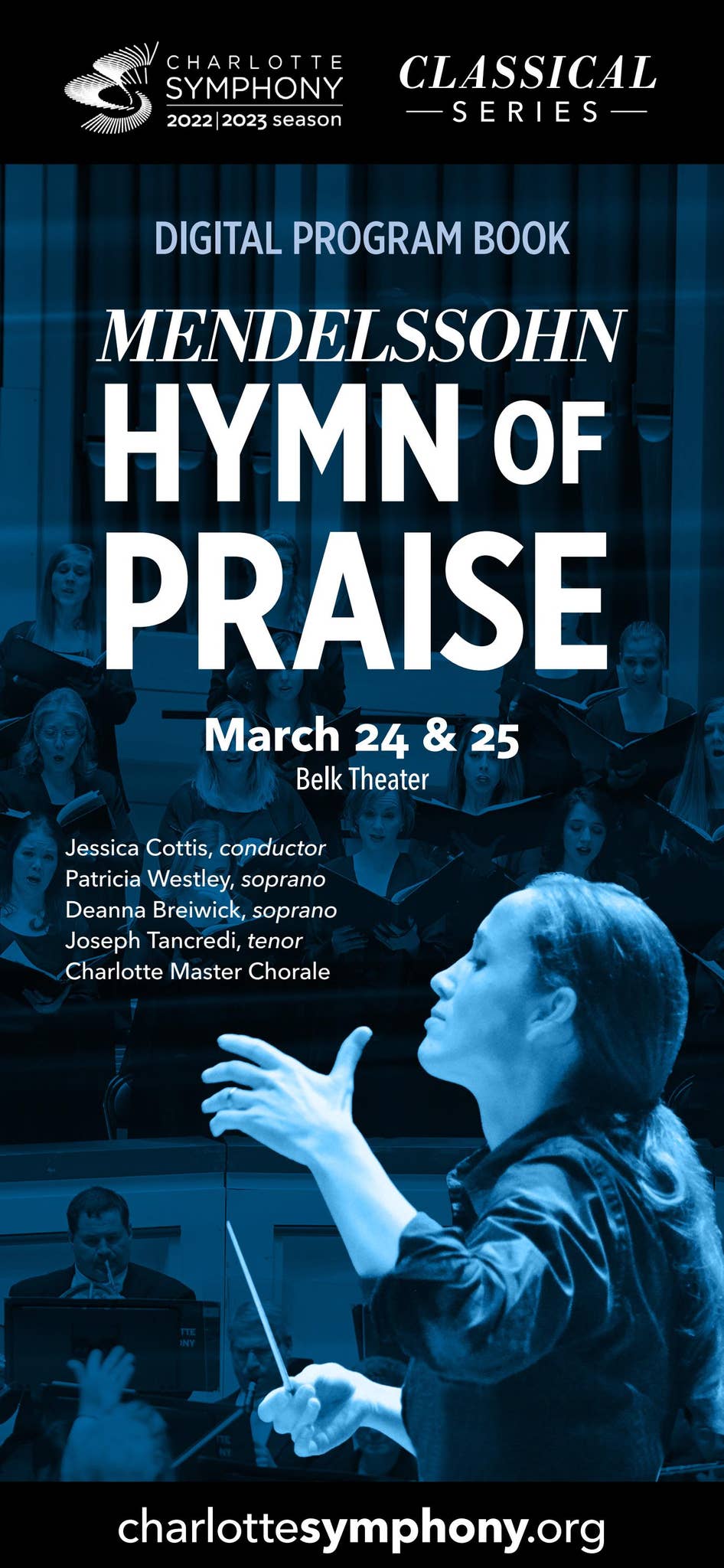 CSO Mendelssohn Hymn of Praise - program 03-24-23 by Charlotte Symphony  Orchestra - Issuu, image size:946x2048