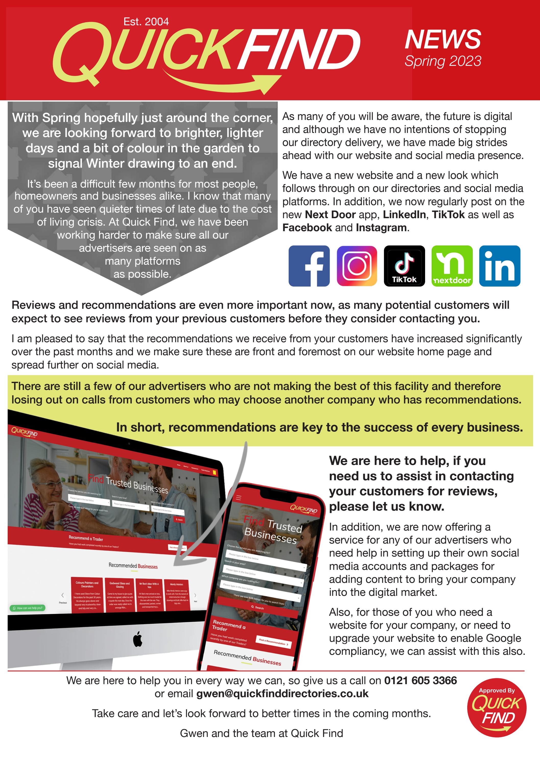 QuickFind News by Quick Find Directories - Issuu