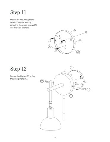 nathanjameshome 灯饰目录 · Tamlin 壁灯 Instruction Sheet 第 13 页