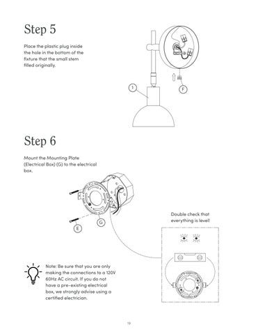 nathanjameshome 灯饰目录 · Tamlin 壁灯 Instruction Sheet 第 19 页