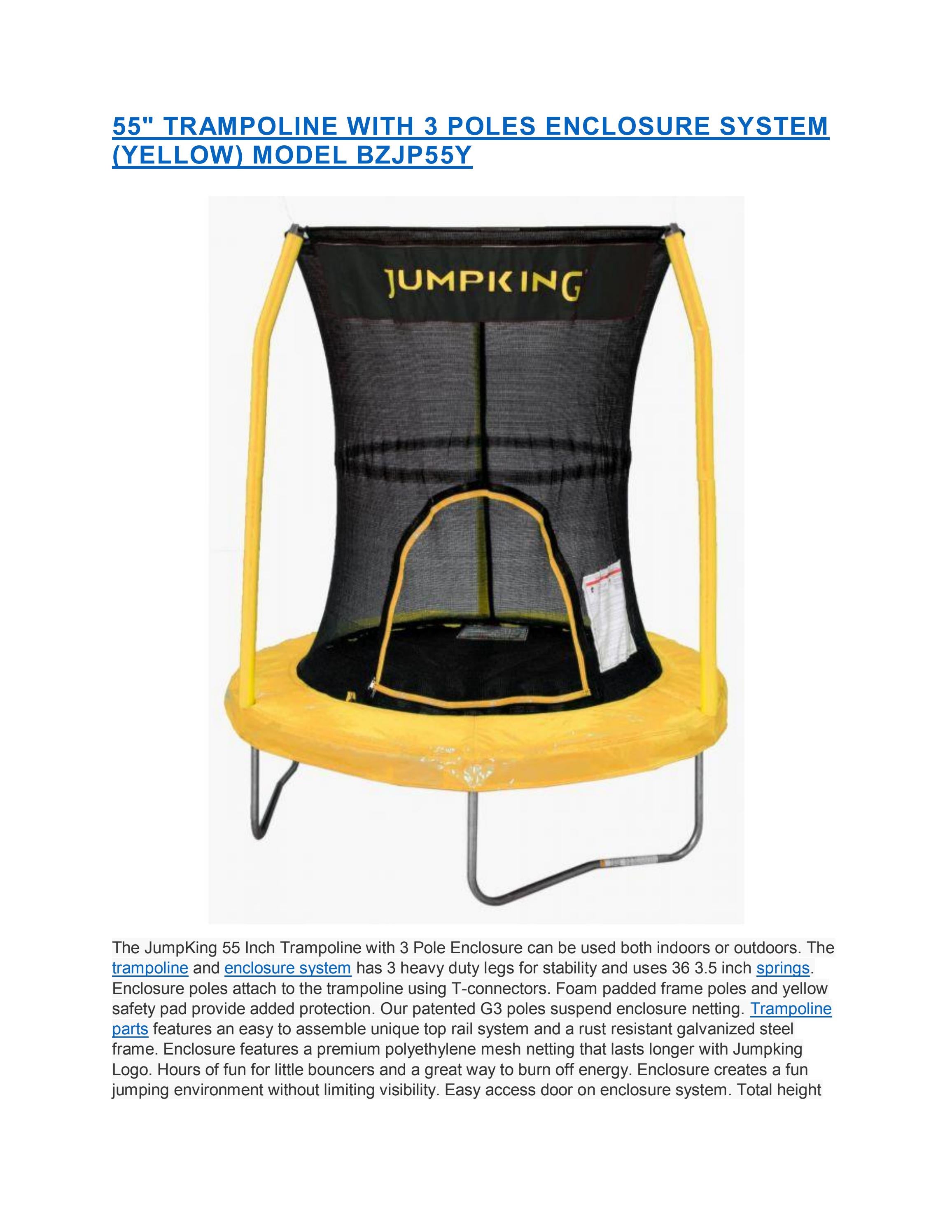 55 INCHES TRAMPOLINES by Jump king Issuu