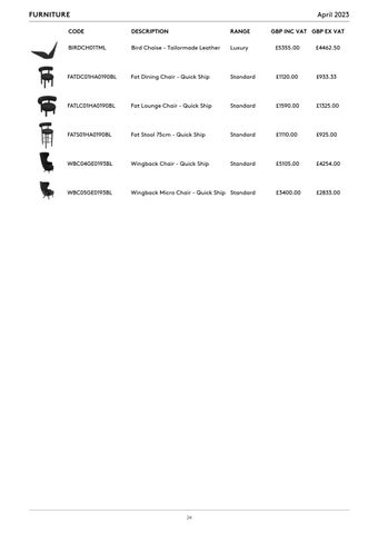 Tom Dixon Studio 灯饰目录 · Tom Dixon Pricelist (GBP) 第 24 页